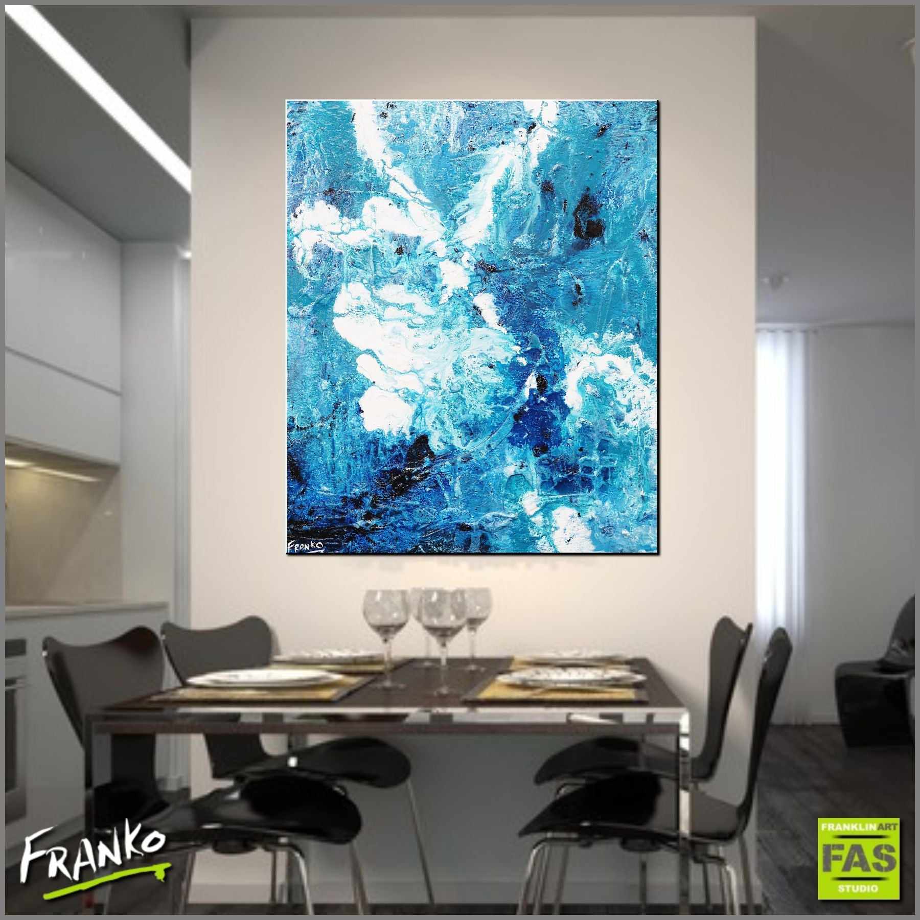 Jaded Blue 120cm x 100cm Blue White Abstract Painting (SOLD)-Abstract-[Franko_Artist]-[Australian_artist]-[Gold_Coast]-[Brisbane]-[modern]-[contemporary]-[original]-[Large_artwork]-[The_Block]-[Dream_Homes]-[ideas]-[Grand_Designs]-[Art_Lover]-Franklin Art Studio