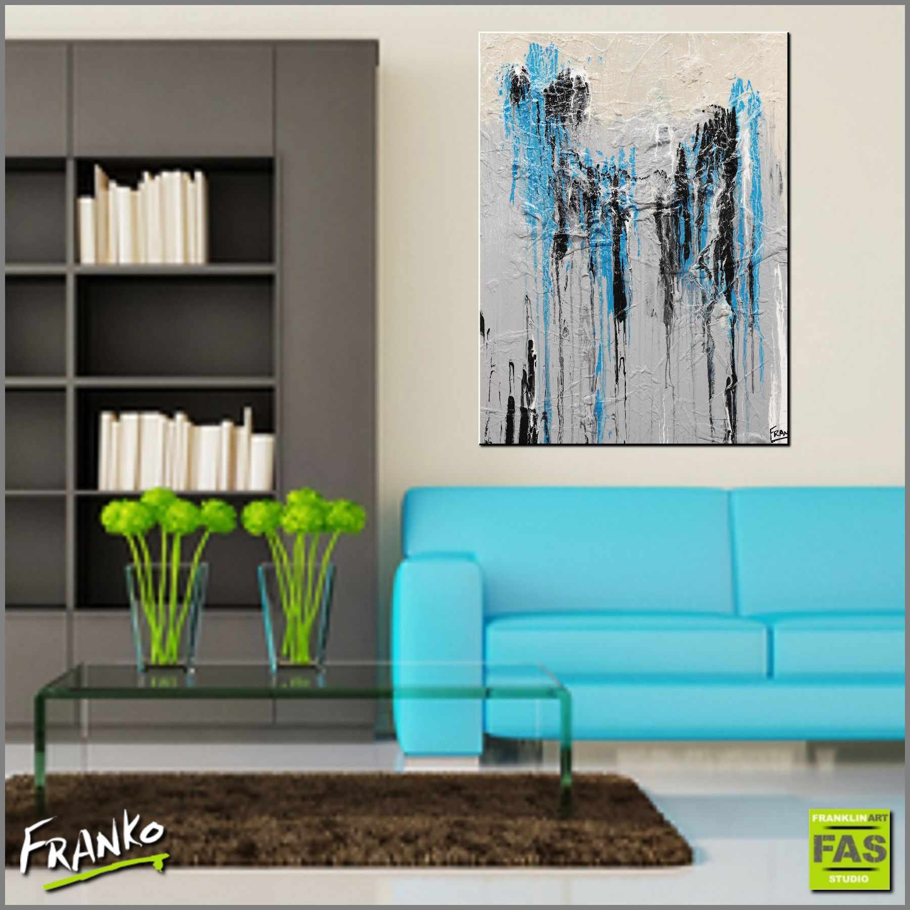 Jaded Grey 75cm x 100cm Grey Jade Black Abstract Painting (SOLD)-Abstract-[Franko_Artist]-[Australian_artist]-[Gold_Coast]-[Brisbane]-[modern]-[contemporary]-[original]-[Large_artwork]-[The_Block]-[Dream_Homes]-[ideas]-[Grand_Designs]-[Art_Lover]-Franklin Art Studio