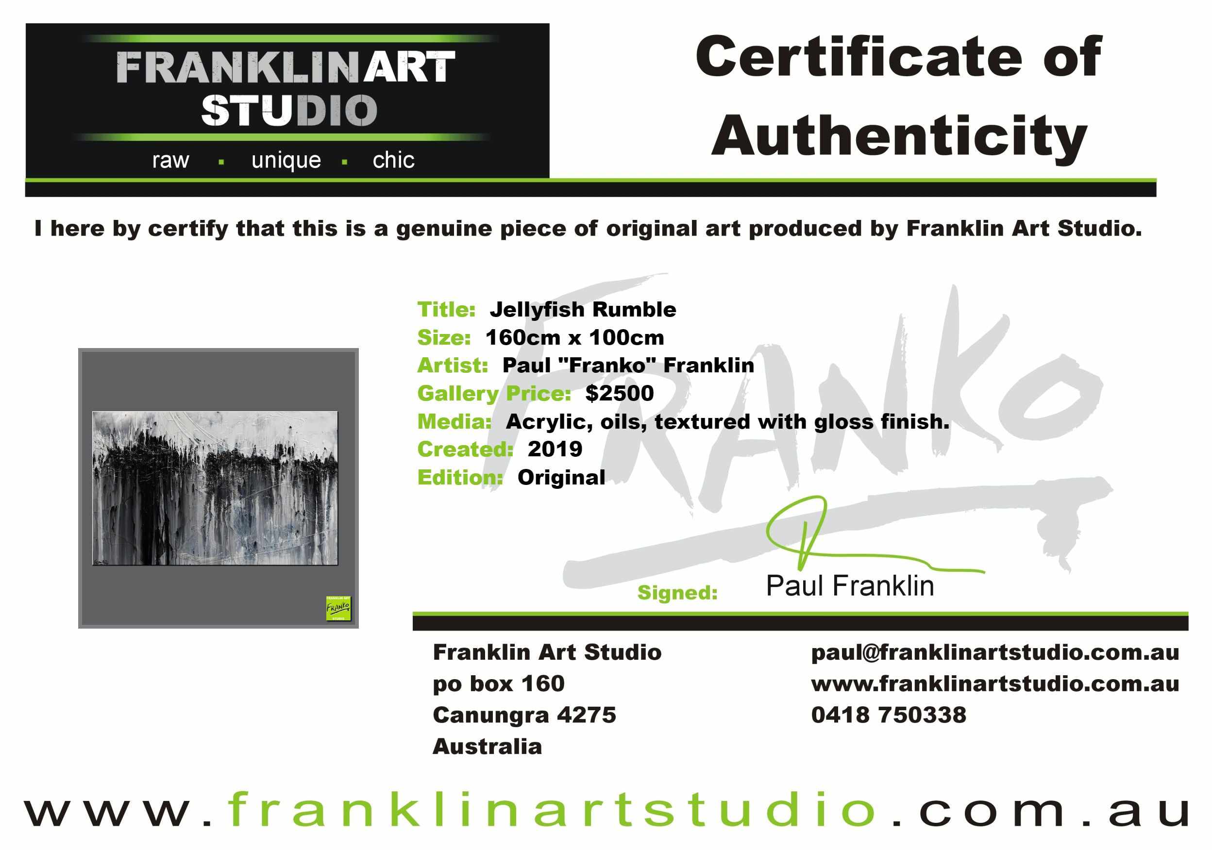 Jellyfish Rumble 160cm x 100cm Black White Grey Textured Abstract Painting (SOLD)-Abstract-[Franko_Artist]-[The_Block]-[Dream_Homes]-[ideas]-[Grand_Designs]-[Art_Lover]-Franklin Art Studio