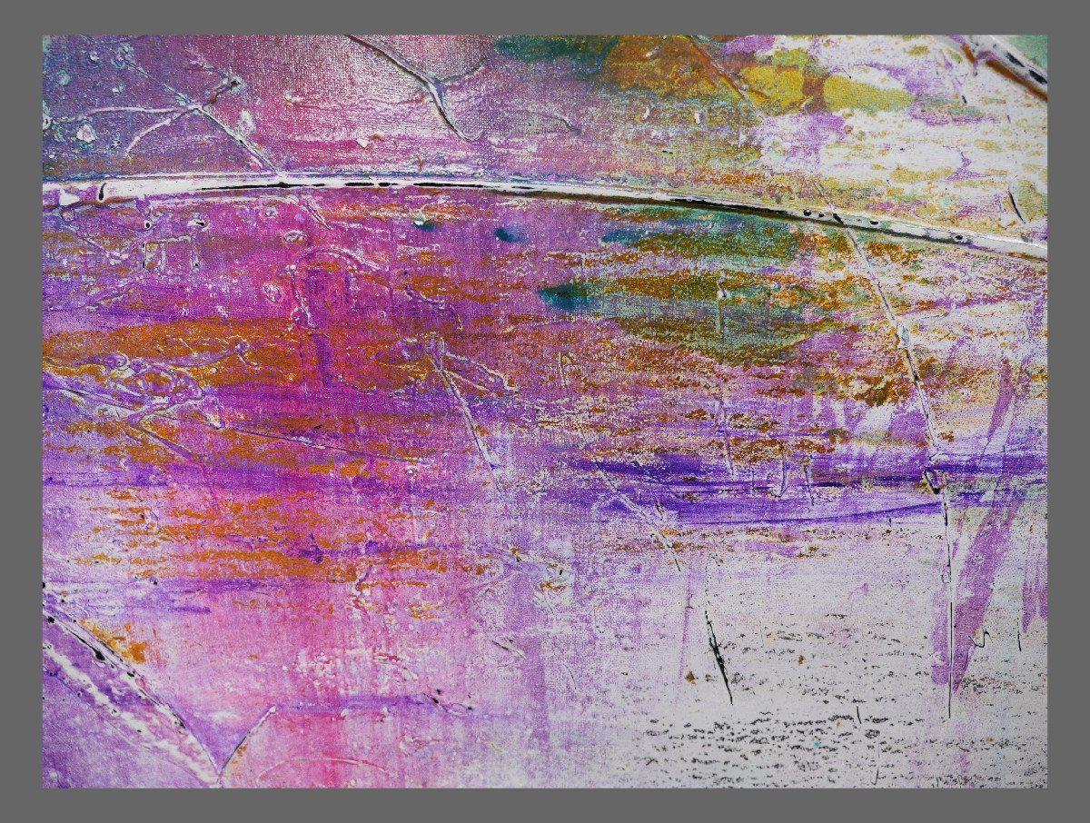 Jewel Grunge 100cm x 100cm Abstract Painting Purple