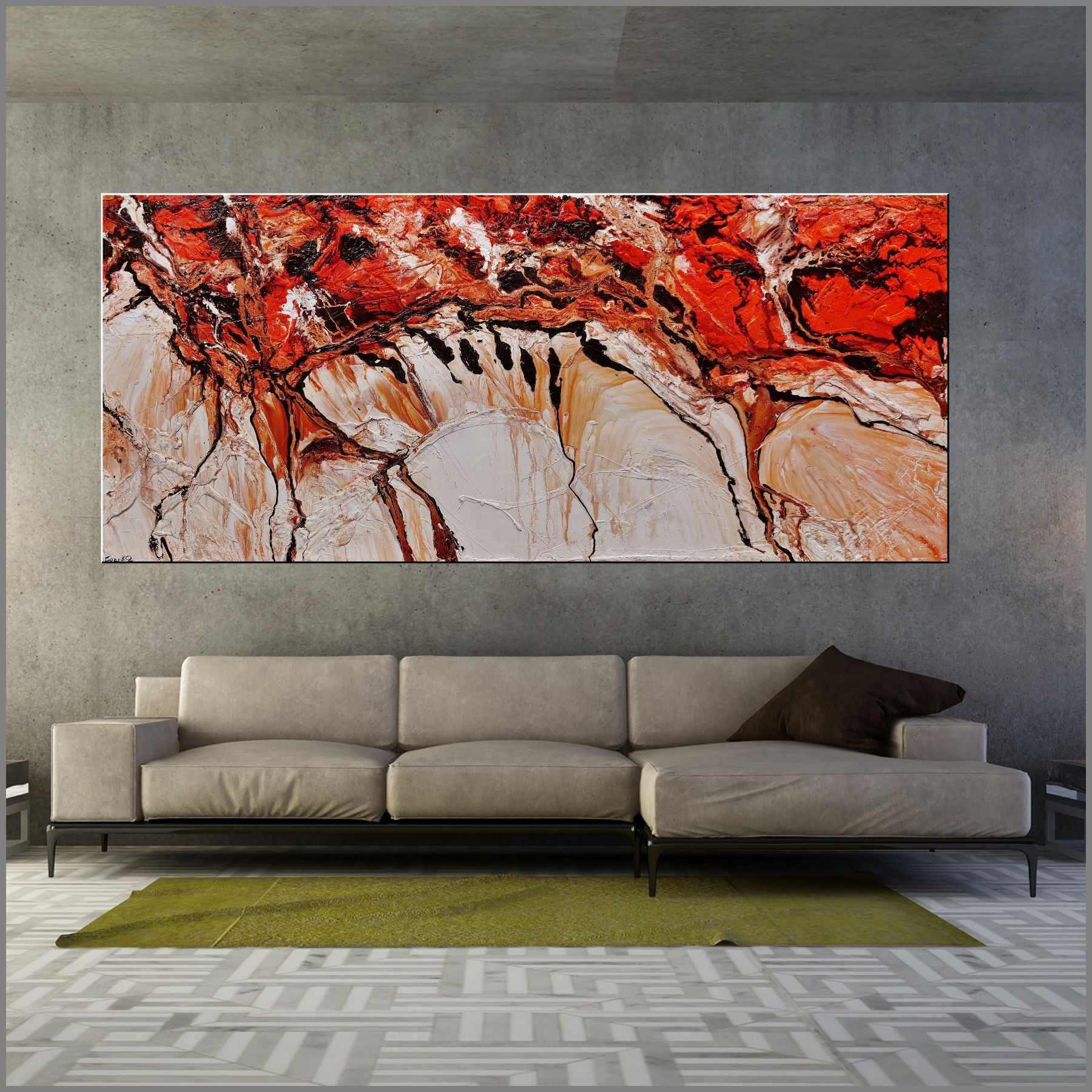 Jupiter Ascending 270cm x 120cm Brown White Textured Abstract Painting (SOLD)-Abstract-[Franko_Artist]-[Australian_artist]-[Gold_Coast]-[Brisbane]-[modern]-[contemporary]-[original]-[Large_artwork]-[The_Block]-[Dream_Homes]-[ideas]-[Grand_Designs]-[Art_Lover]-Franklin Art Studio