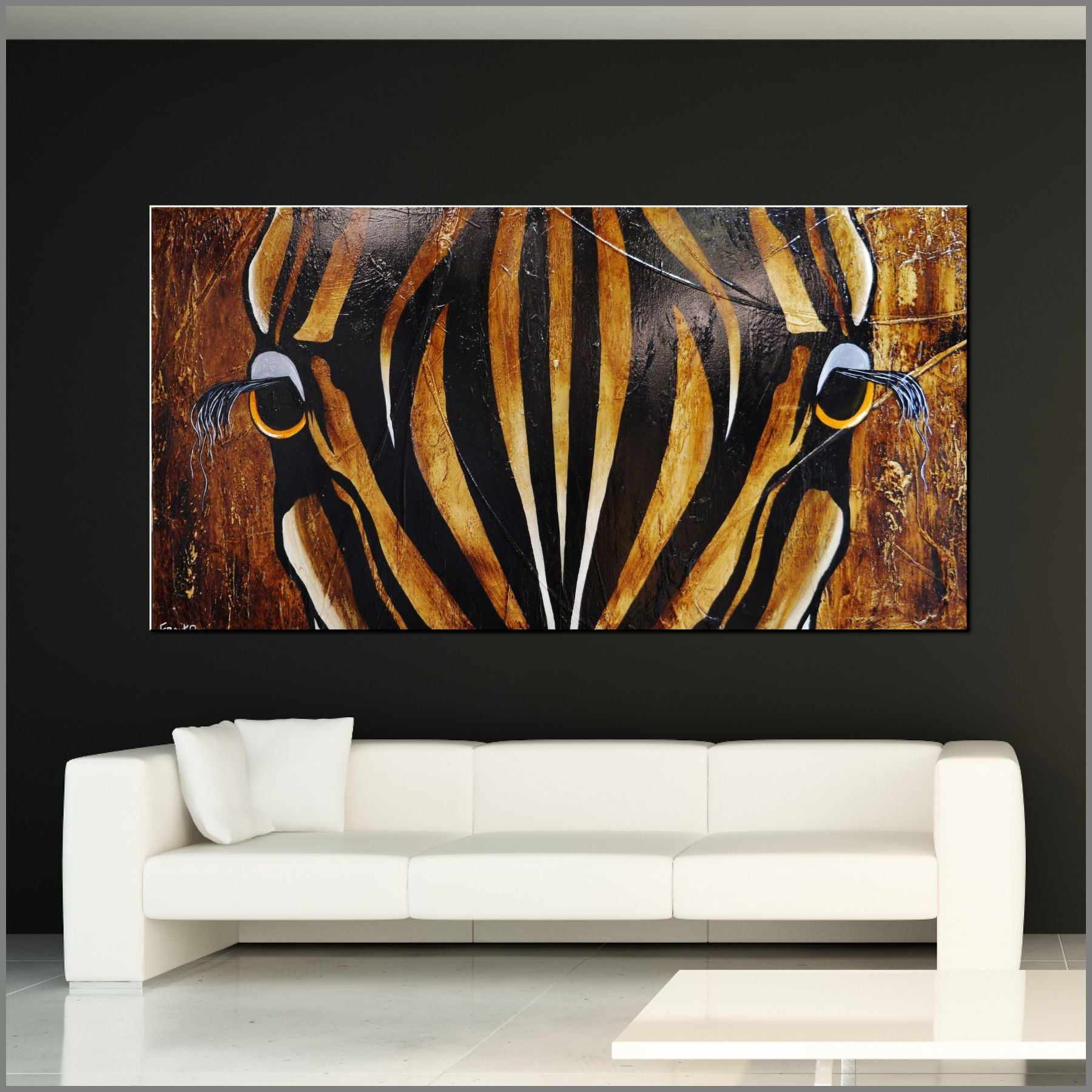 Khari (Like a King) 190cm x 100cm African Zebra Urban Pop Painting (SOLD)-Animals-[Franko_Artist]-[Australian_artist]-[Gold_Coast]-[Brisbane]-[modern]-[contemporary]-[original]-[Large_artwork]-[The_Block]-[Dream_Homes]-[ideas]-[Grand_Designs]-[Art_Lover]-Franklin Art Studio