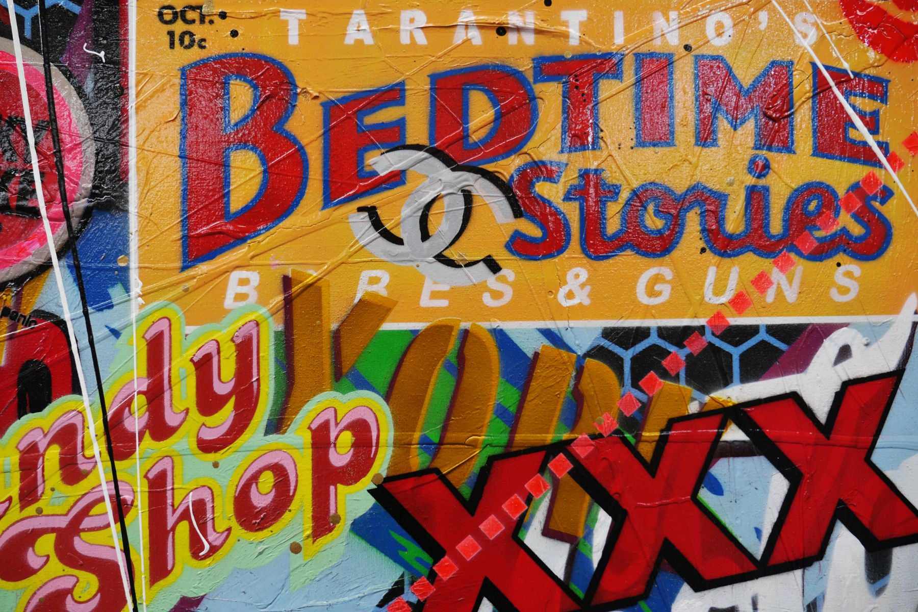 Kill Bill Volume 1 190cm x 100cm The Bride Textured Urban Pop Art Painting (SOLD)