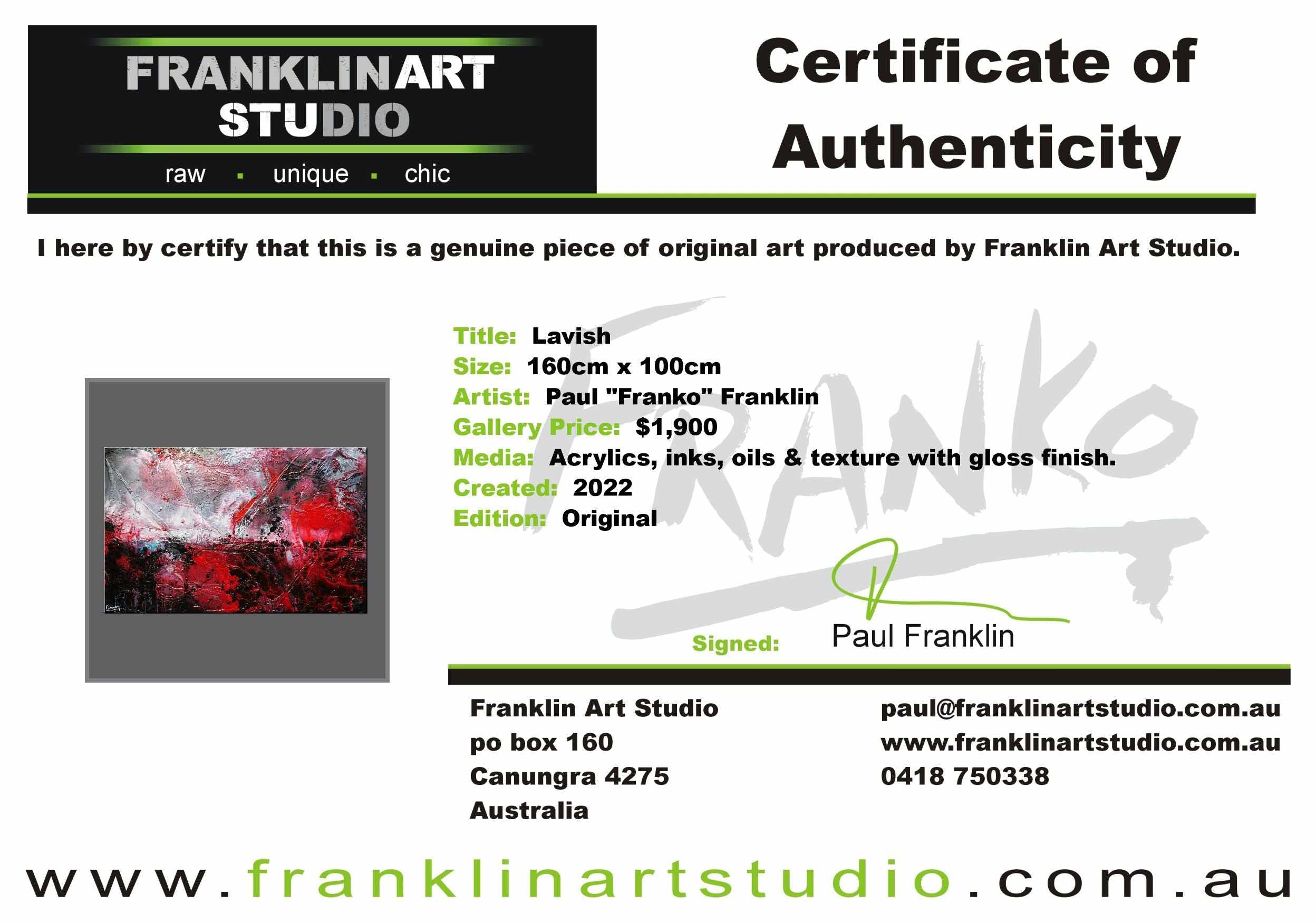 Lavish 160cm x 100cm Red Black Textured Abstract Painting (SOLD)-Abstract-[Franko_Artist]-[The_Block]-[Dream_Homes]-[ideas]-[Grand_Designs]-[Art_Lover]-Franklin Art Studio