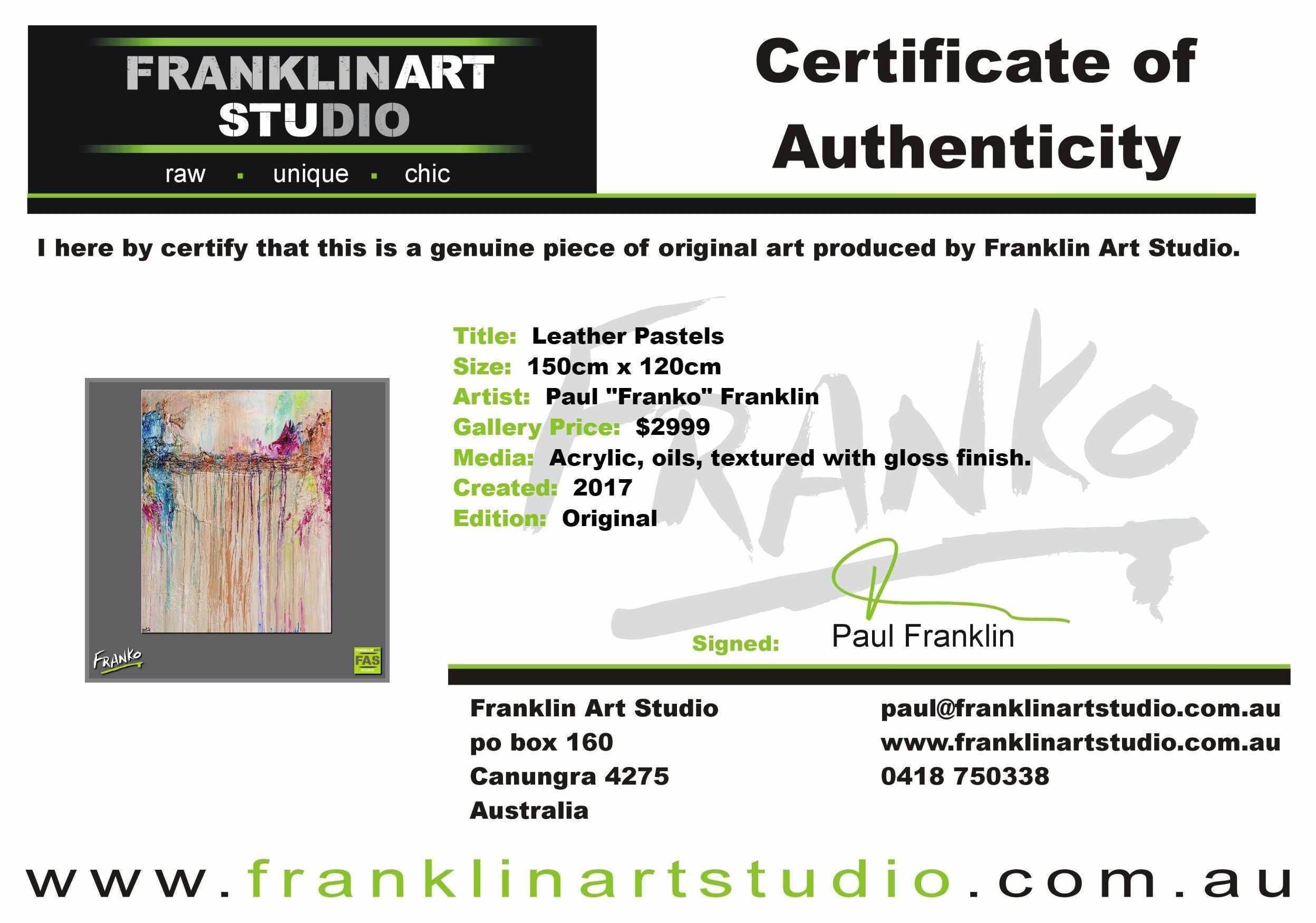 Leather Pastels 120cm x 150cm Brown Abstract Painting (SOLD)-abstract-[Franko_Artist]-[The_Block]-[Dream_Homes]-[ideas]-[Grand_Designs]-[Art_Lover]-Franklin Art Studio