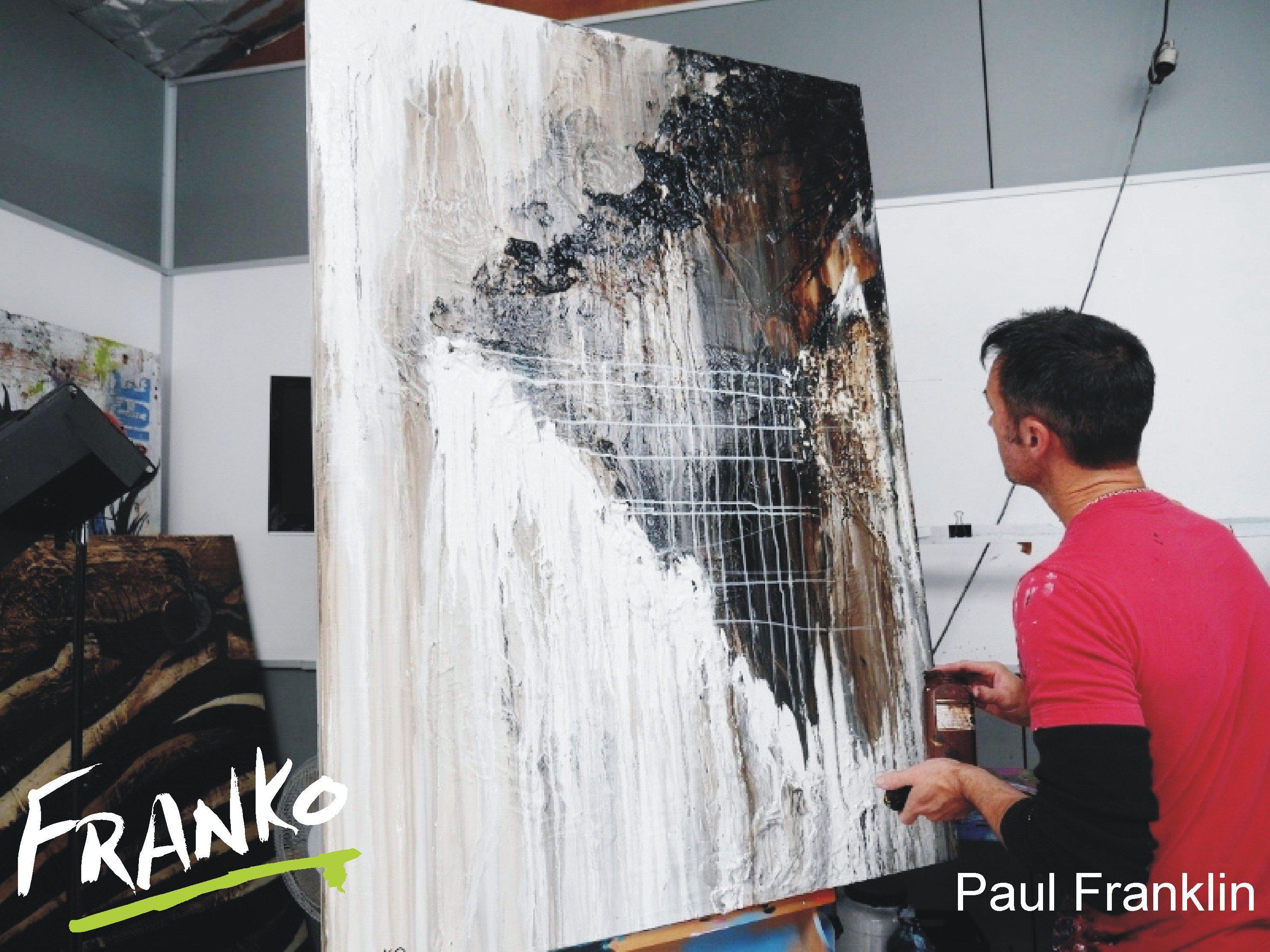 Leather Props 140cm x 100cm Brown Abstract Painting (SOLD)-abstract-[Franko_Artist]-[The_Block]-[Dream_Homes]-[ideas]- [Grand_Designs]-Franklin Art Studio