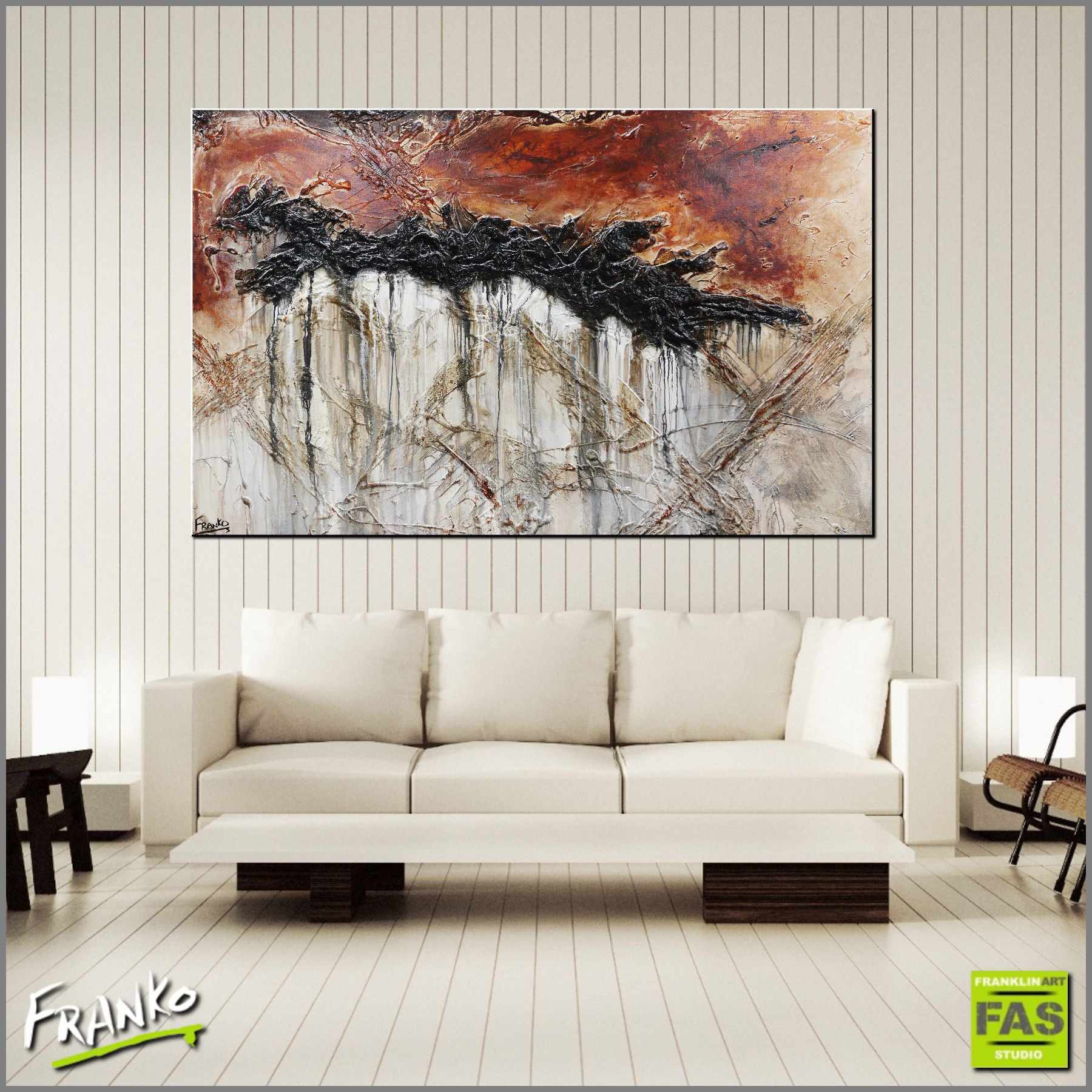 Leathered Manner 160cm x 100cm White Brown Rust Abstract Painting (SOLD)-Abstract-[Franko_Artist]-[Australian_artist]-[Gold_Coast]-[Brisbane]-[modern]-[contemporary]-[original]-[Large_artwork]-[The_Block]-[Dream_Homes]-[ideas]-[Grand_Designs]-[Art_Lover]-Franklin Art Studio