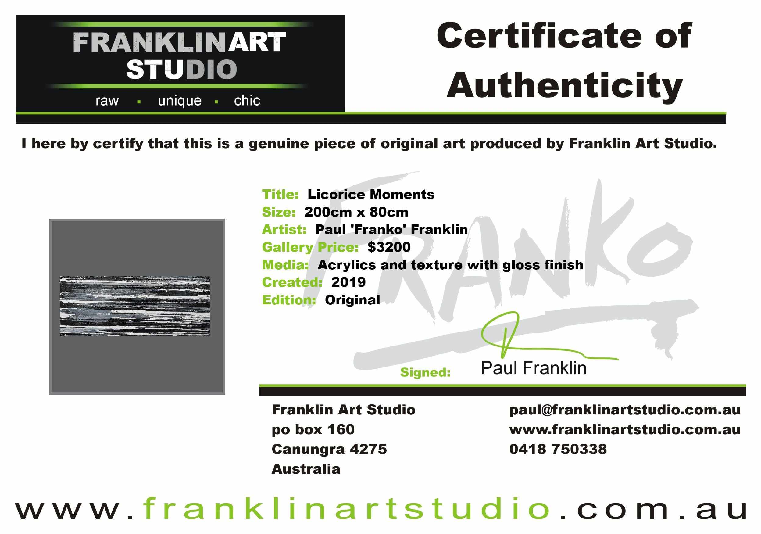 Licorice Moments 200cm x 80cm Black White Grey Textured Abstract Painting (SOLD)-Abstract-[Franko_Artist]-[The_Block]-[Dream_Homes]-[ideas]-[Grand_Designs]-[Art_Lover]-Franklin Art Studio