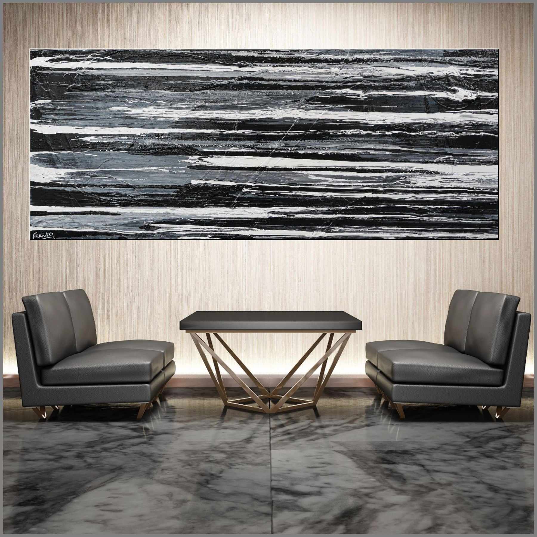 Licorice Moments 200cm x 80cm Black White Grey Textured Abstract Painting (SOLD)-Abstract-[Franko_Artist]-[Australian_artist]-[Gold_Coast]-[Brisbane]-[modern]-[contemporary]-[original]-[Large_artwork]-[The_Block]-[Dream_Homes]-[ideas]-[Grand_Designs]-[Art_Lover]-Franklin Art Studio