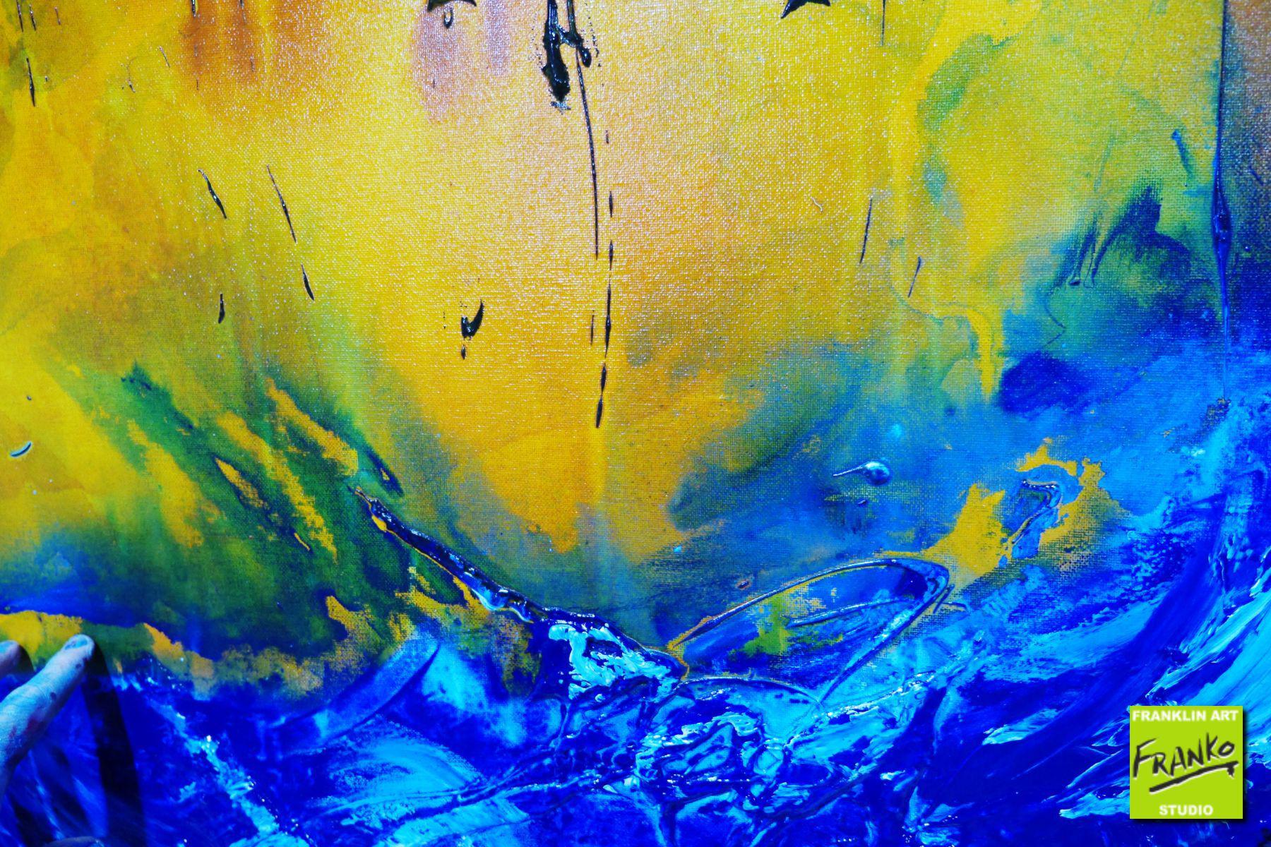 Life is a Beach 160cm x 100cm Blue Sienna Textured Abstract Painting (SOLD)-Abstract-[Franko_Artist]-[Australian_artist]-[Gold_Coast]-[Brisbane]-[modern]-[contemporary]-[original]-[Large_artwork]-Franklin Art Studio