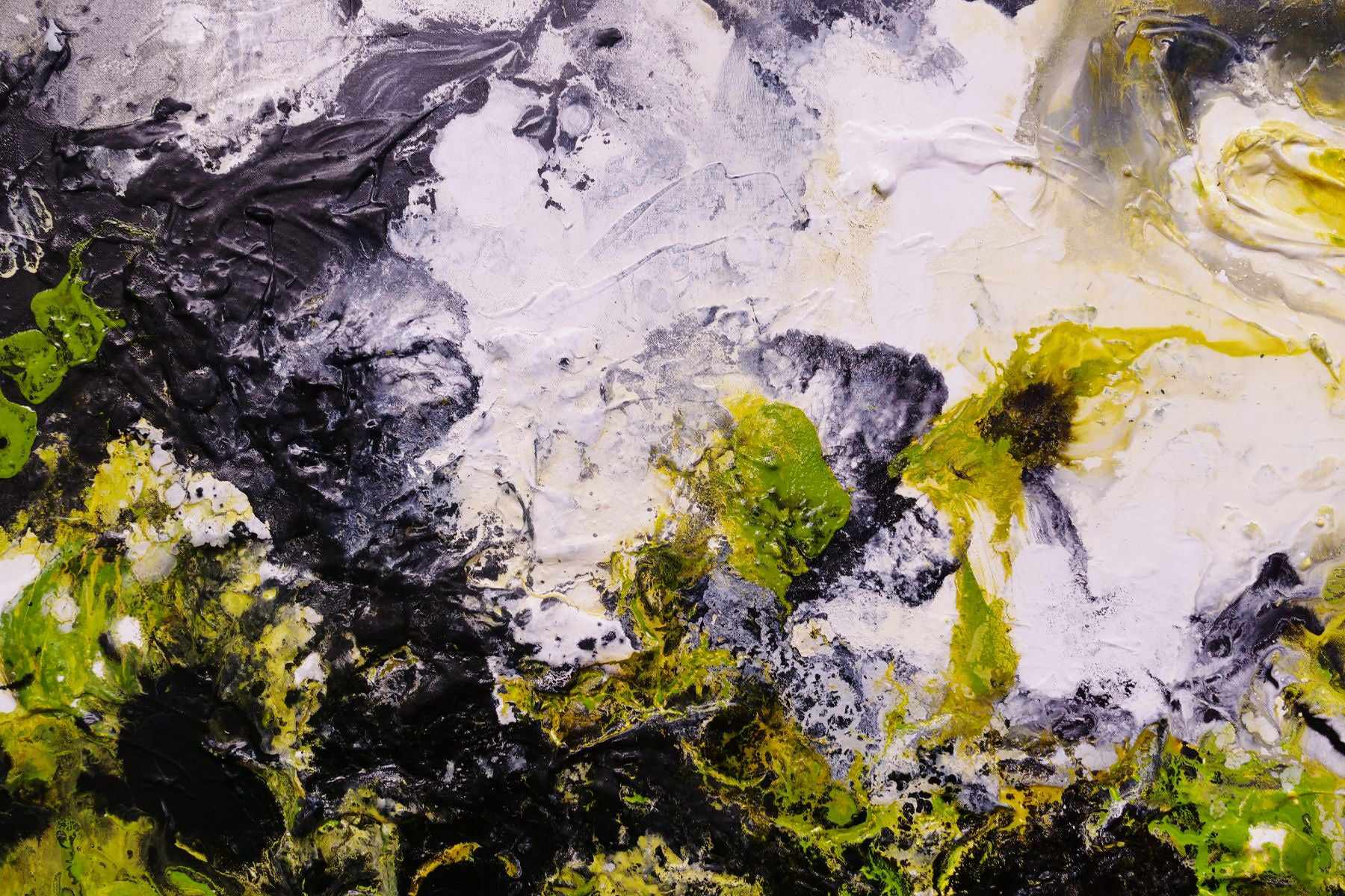 Lime By Design 190cm x 100cm Lime Rust Textured Abstract Painting (SOLD)