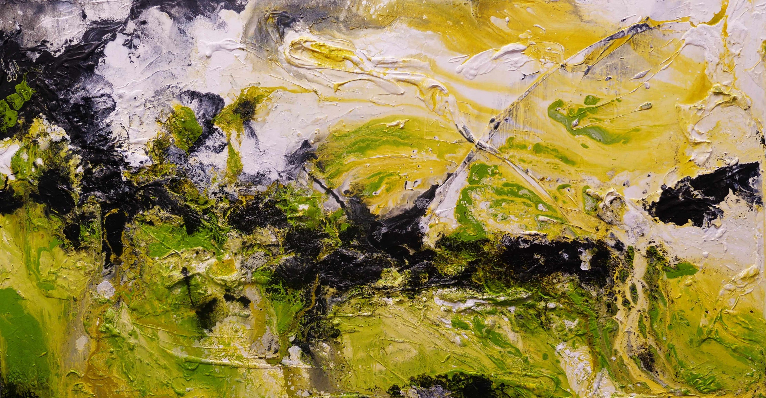 Lime By Design 190cm x 100cm Lime Rust Textured Abstract Painting (SOLD)-Abstract-[Franko_Artist]-[Australian_artist]-[Gold_Coast]-[Brisbane]-[modern]-[contemporary]-[original]-[Large_artwork]-Franklin Art Studio