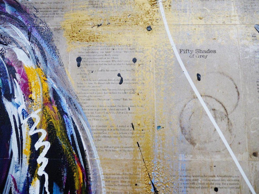 Lingerie 140cm x 100cm Nude Vintage Book Pop art Painting (SOLD)