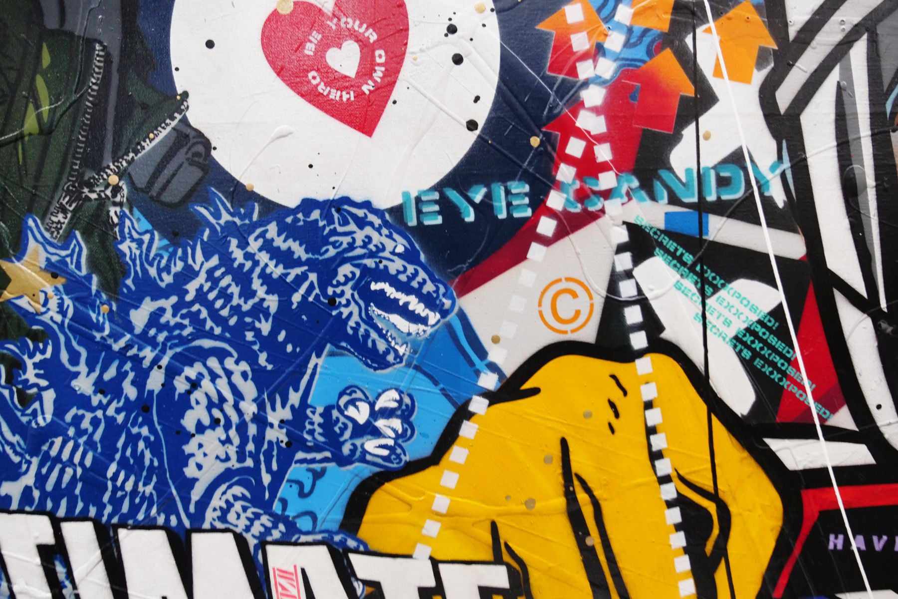 Lollipop Speed 160cm x 100cm Speed Racer Textured Urban Pop Art Painting (SOLD)