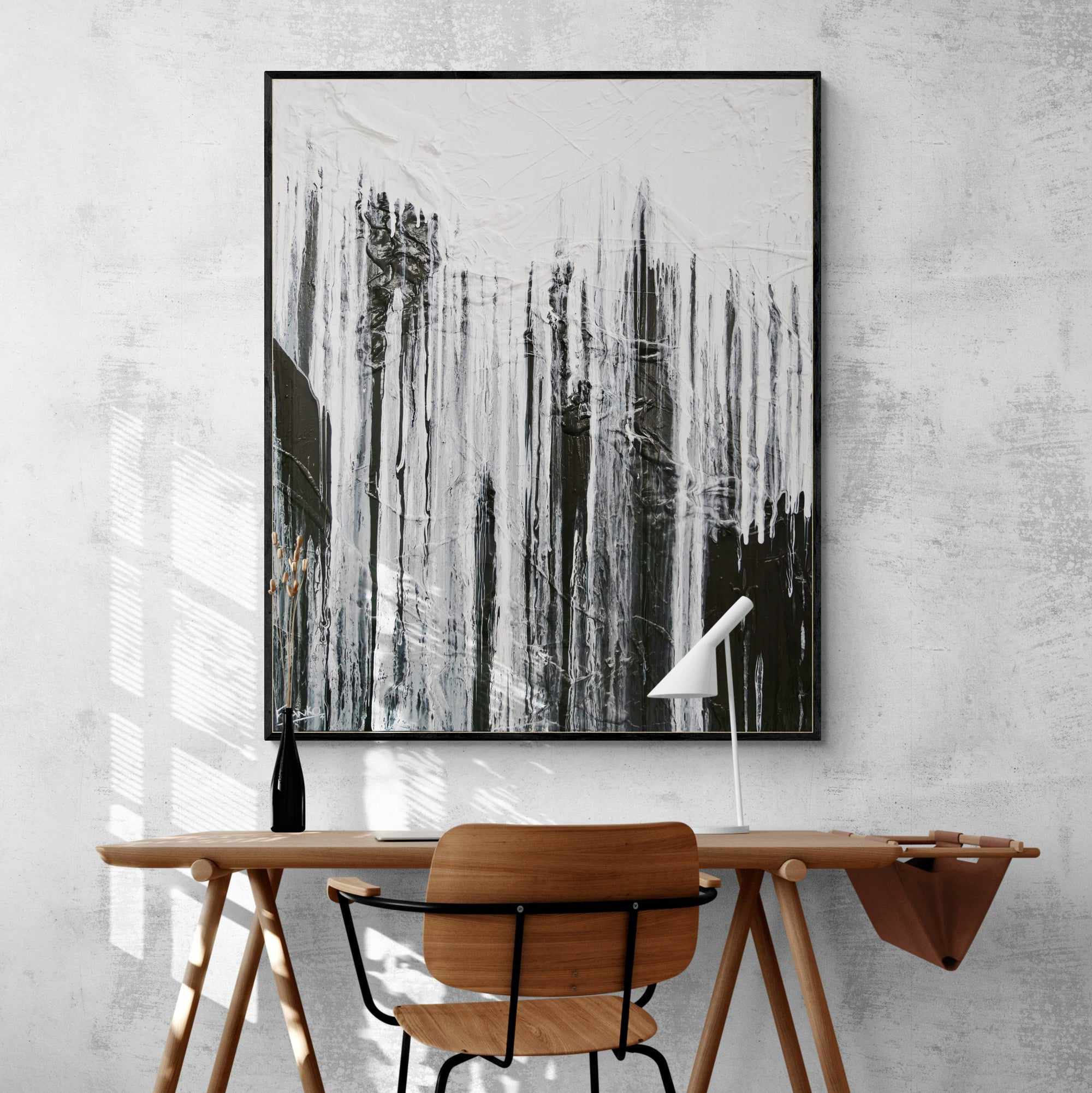 Lucid Jellyfish 120cm x 100cm Black White Grey Textured Abstract Painting (SOLD)-Abstract-[Franko_Artist]-[Australian_artist]-[Gold_Coast]-[Brisbane]-[modern]-[contemporary]-[original]-[Large_artwork]-[The_Block]-[Dream_Homes]-[ideas]-[Grand_Designs]-[Art_Lover]-Franklin Art Studio