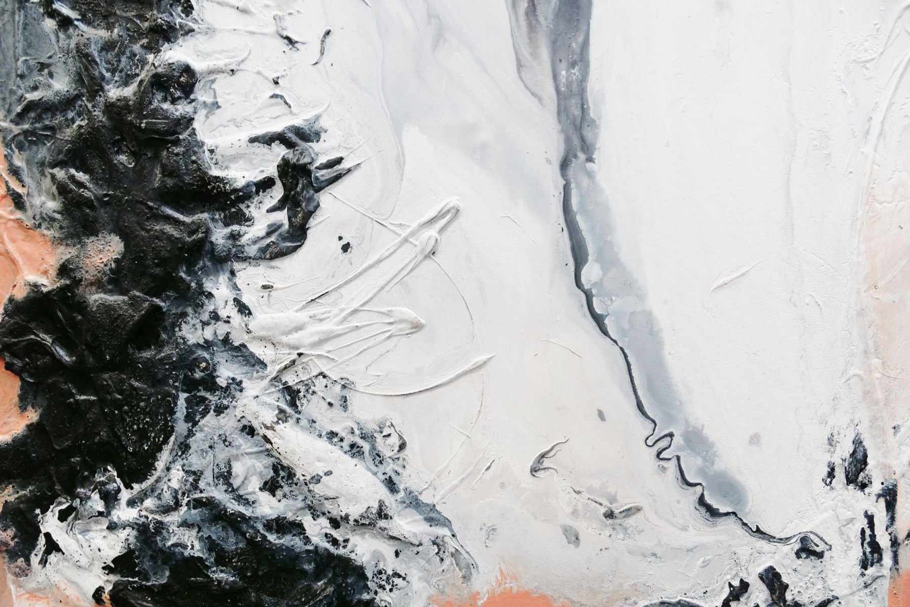 Luminous Ice 120cm x 120cm Pink White Textured Abstract Painting (SOLD)