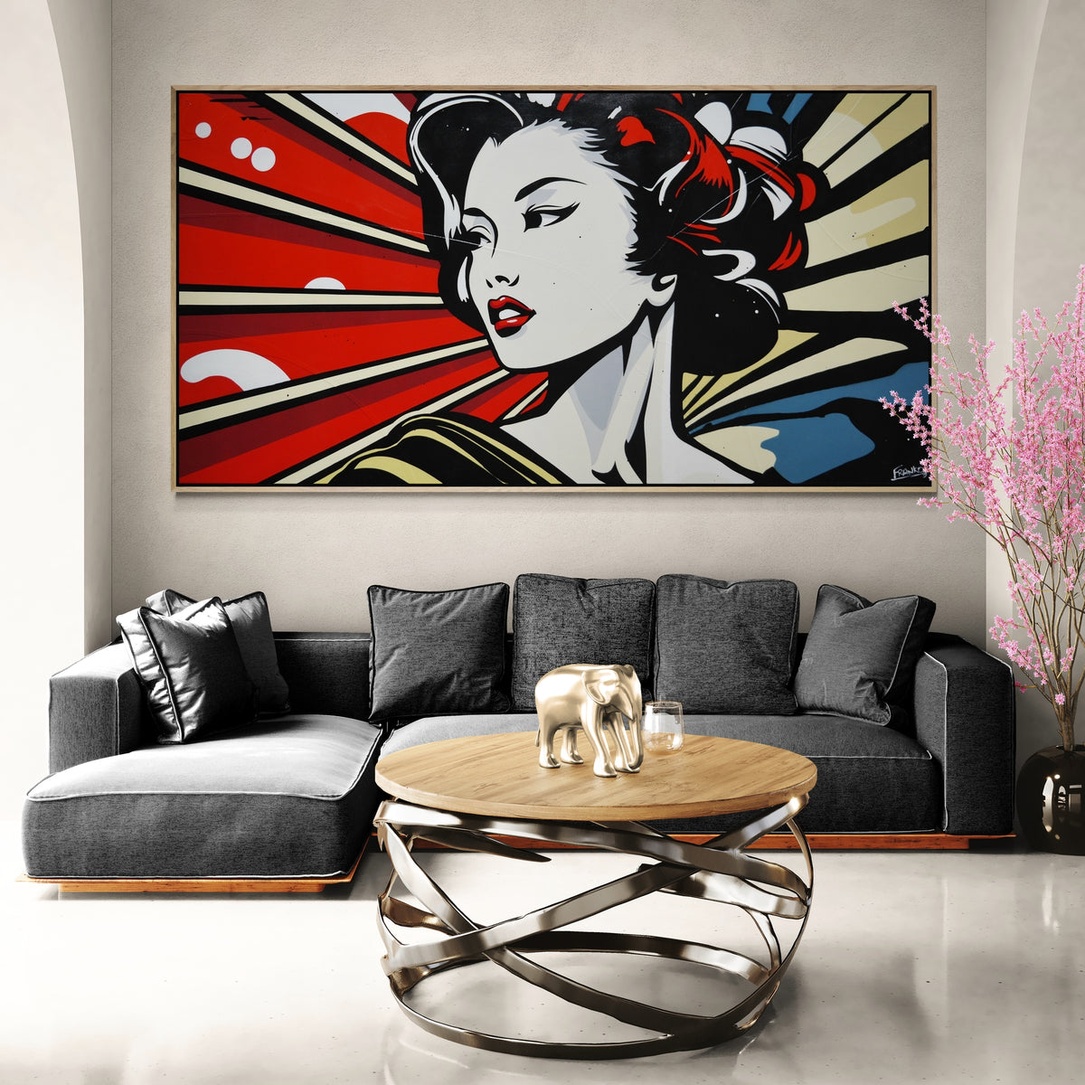 Yuki 190cm x 100cm Japanese Classic Pop Art Painting