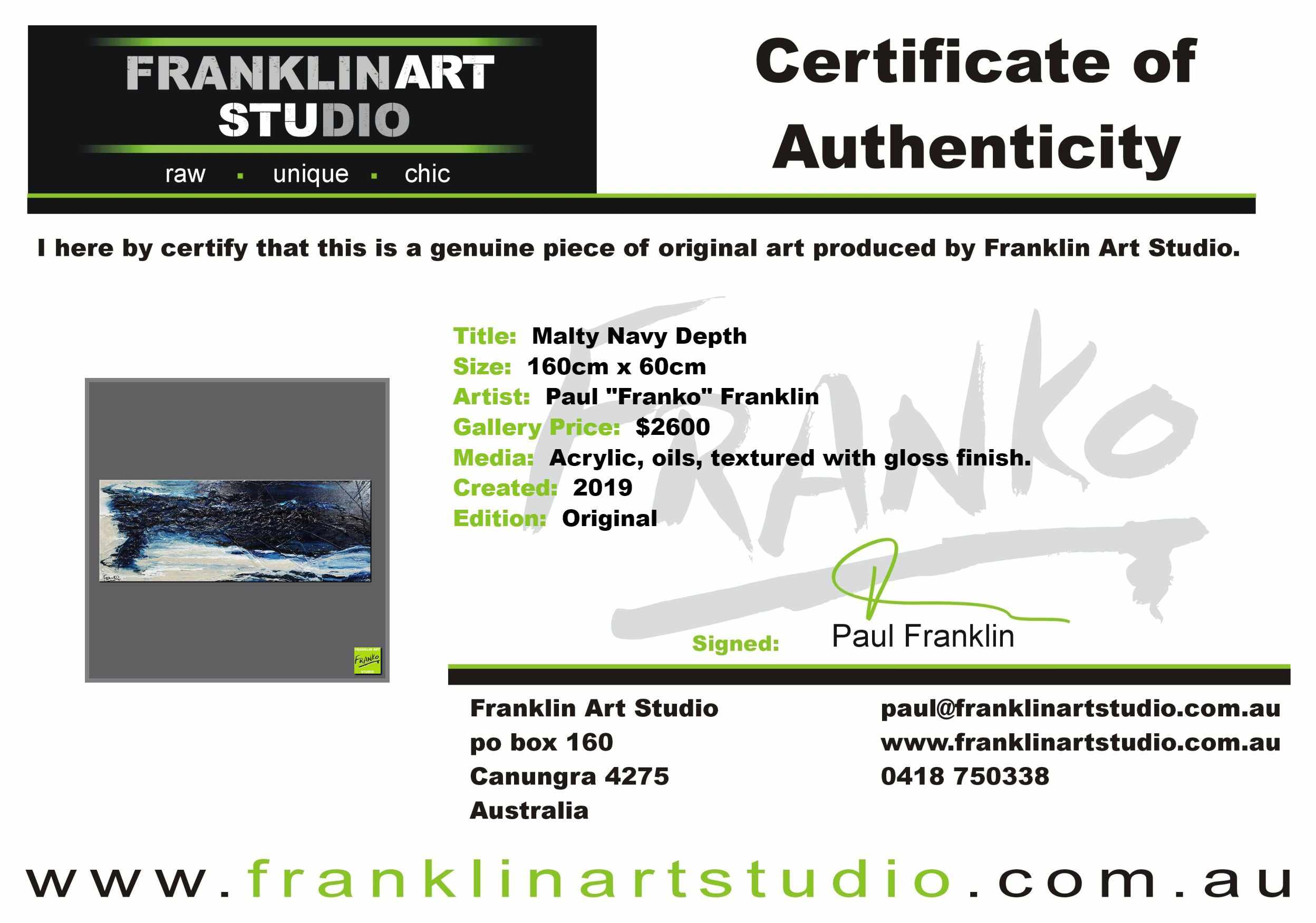 Malty Navy Depth 160cm x 60cm Grey Navy Textured Abstract Painting (SOLD)-Abstract-[Franko_Artist]-[The_Block]-[Dream_Homes]-[ideas]-[Grand_Designs]-[Art_Lover]-Franklin Art Studio