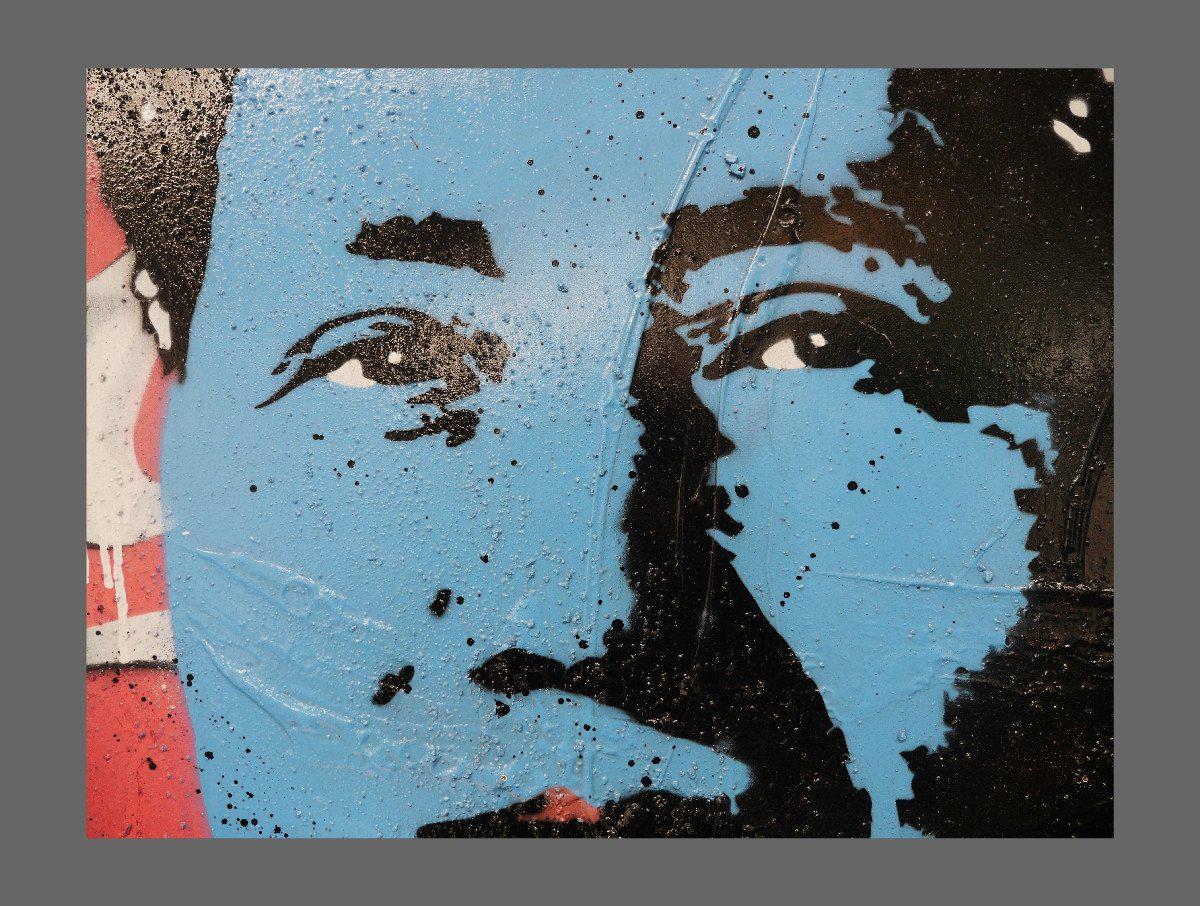 Mao 100cm x 100cm Pop Art Painting (SOLD) DER-huge art paintings-online art gallery-Franko-Franklin Art Studio