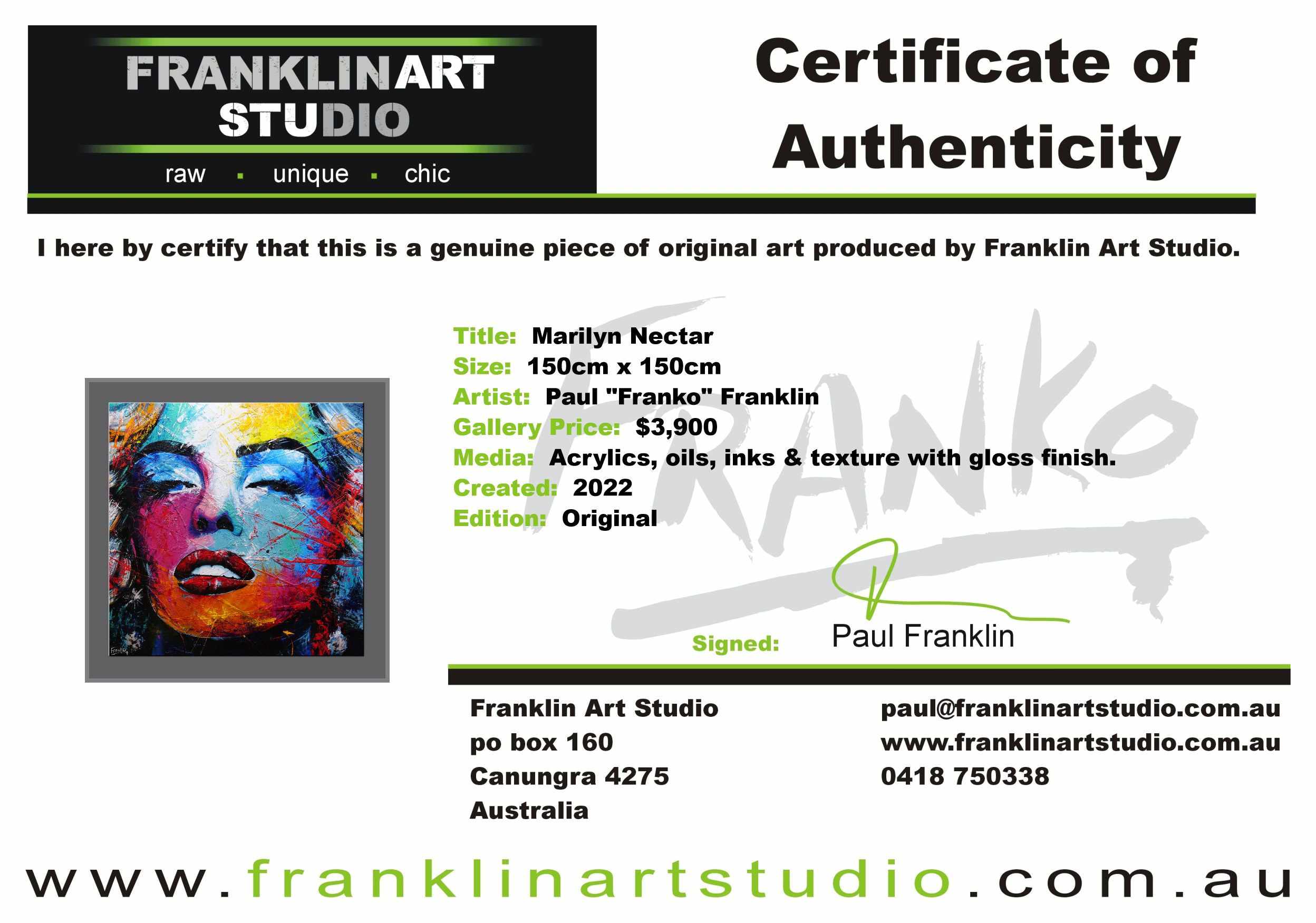 Marilyn Nectar 150cm x 150cm Marilyn Monroe Abstract Realism Textured Painting (SOLD)