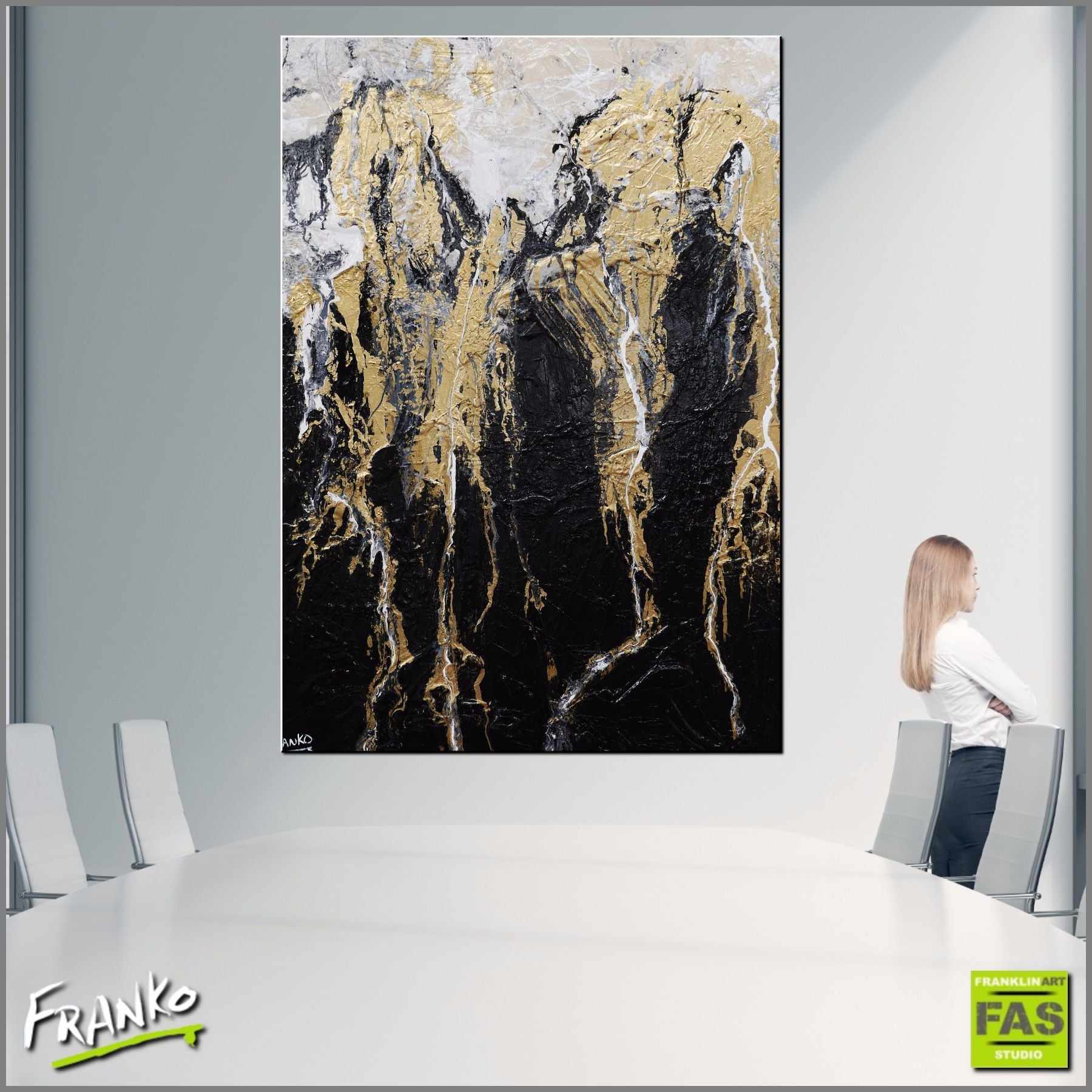 Metallic Gold Veins Infusion 140cm x 100cm Black and Gold Abstract Painting (SOLD)-abstract-[Franko_Artist]-[Australian_artist]-[Gold_Coast]-[Brisbane]-[modern]-[contemporary]-[original]-[Large_artwork]-[The_Block]-[Dream_Homes]-[ideas]-[Grand_Designs]-[Art_Lover]-Franklin Art Studio