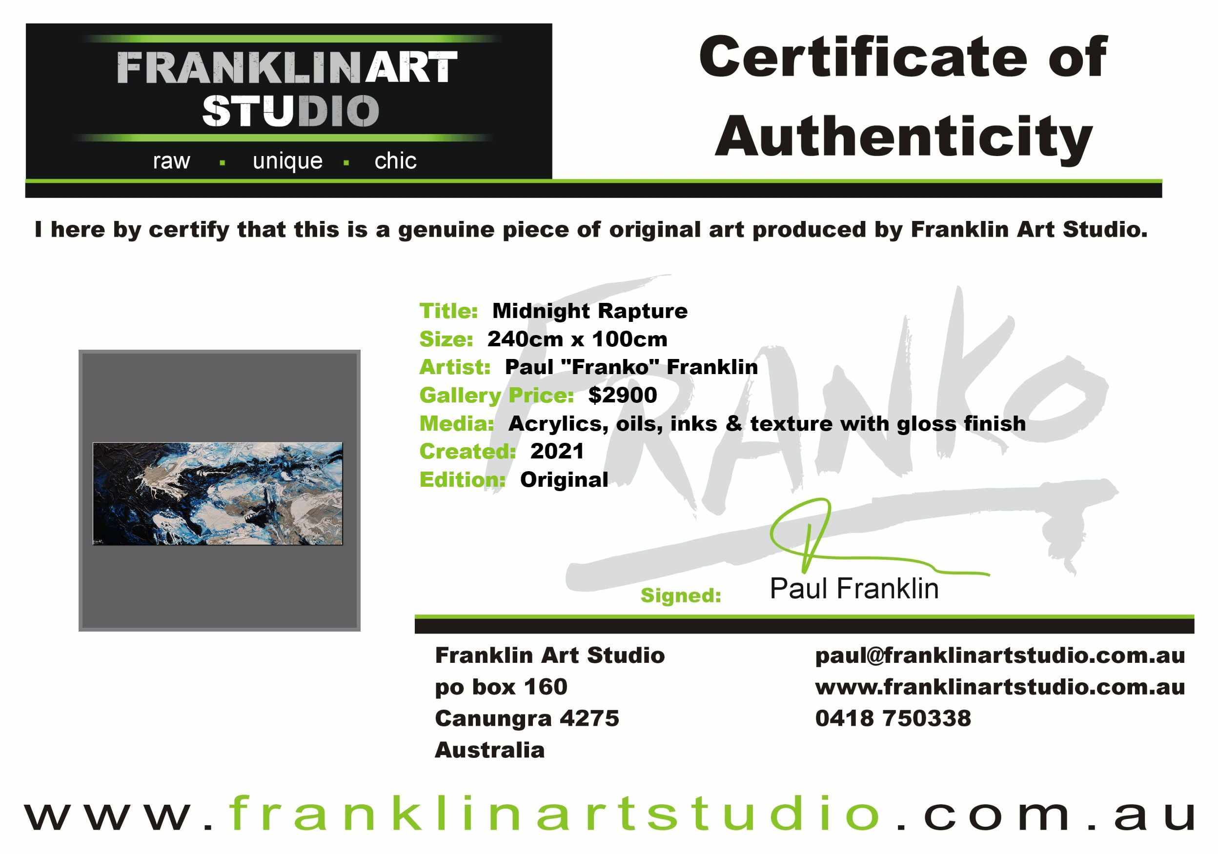 Midnight Rapture 240cm x 100cm Blue Grey White Textured Abstract Painting (SOLD)-Abstract-[Franko_Artist]-[The_Block]-[Dream_Homes]-[ideas]-[Grand_Designs]-[Art_Lover]-Franklin Art Studio