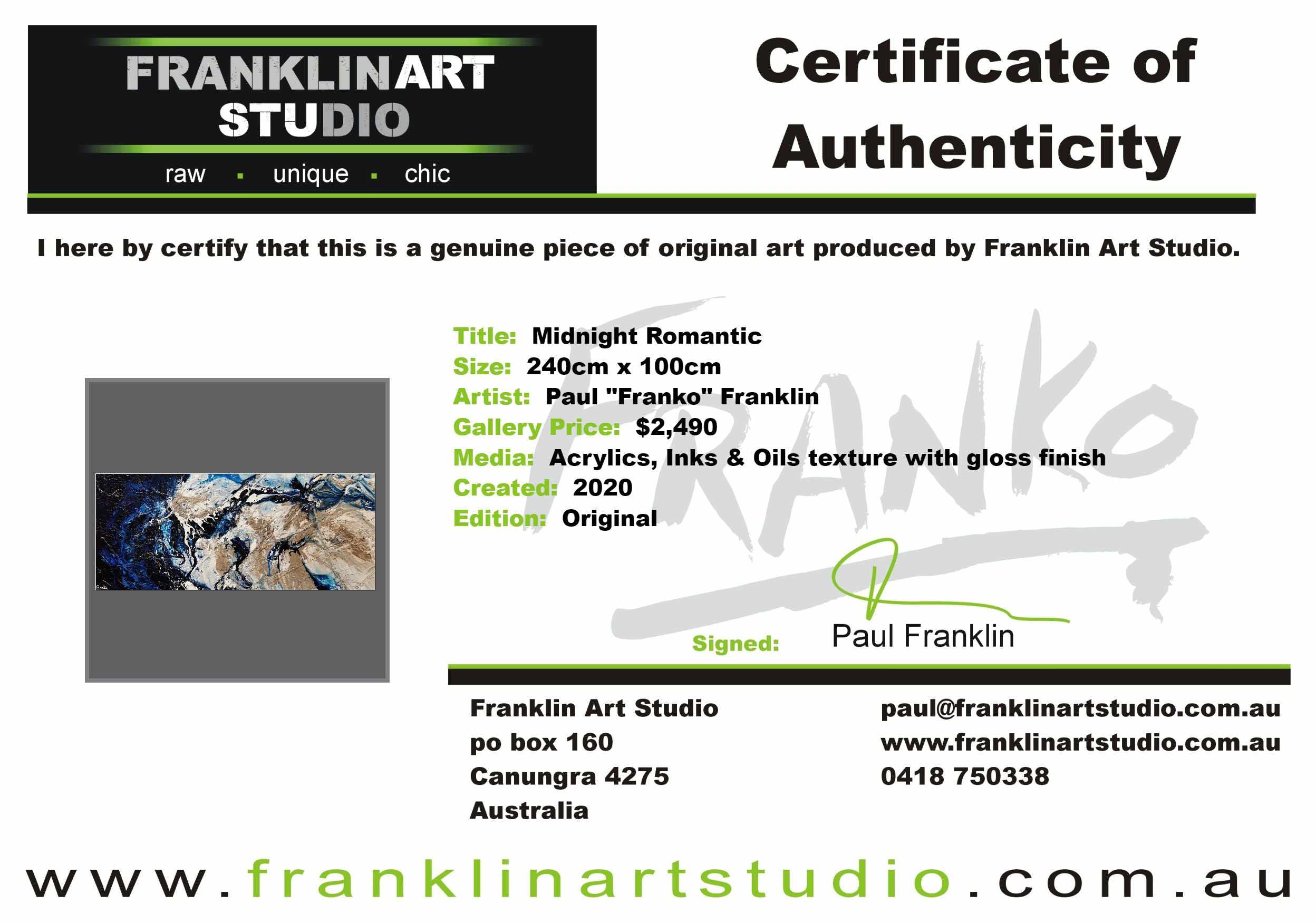 Midnight Romantic 240cm x 100cm Blue Cream Textured Abstract Painting (SOLD)-Abstract-[Franko_Artist]-[The_Block]-[Dream_Homes]-[ideas]-[Grand_Designs]-[Art_Lover]-Franklin Art Studio