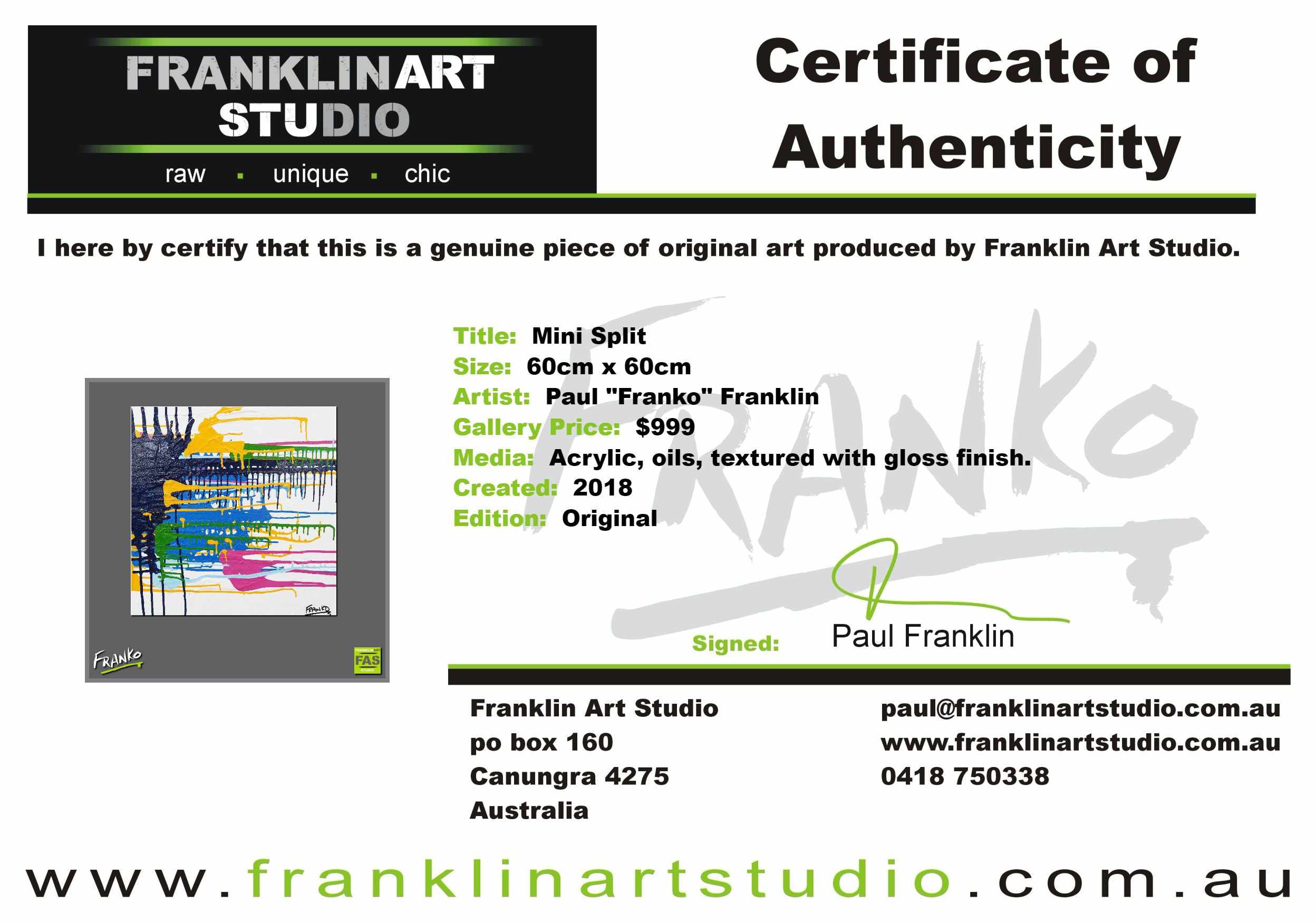 Mini Split 60cm x 60cm Square Colourful Abstract Painting (SOLD)-Abstract-[Franko_Artist]-[The_Block]-[Dream_Homes]-[ideas]-[Grand_Designs]-[Art_Lover]-Franklin Art Studio
