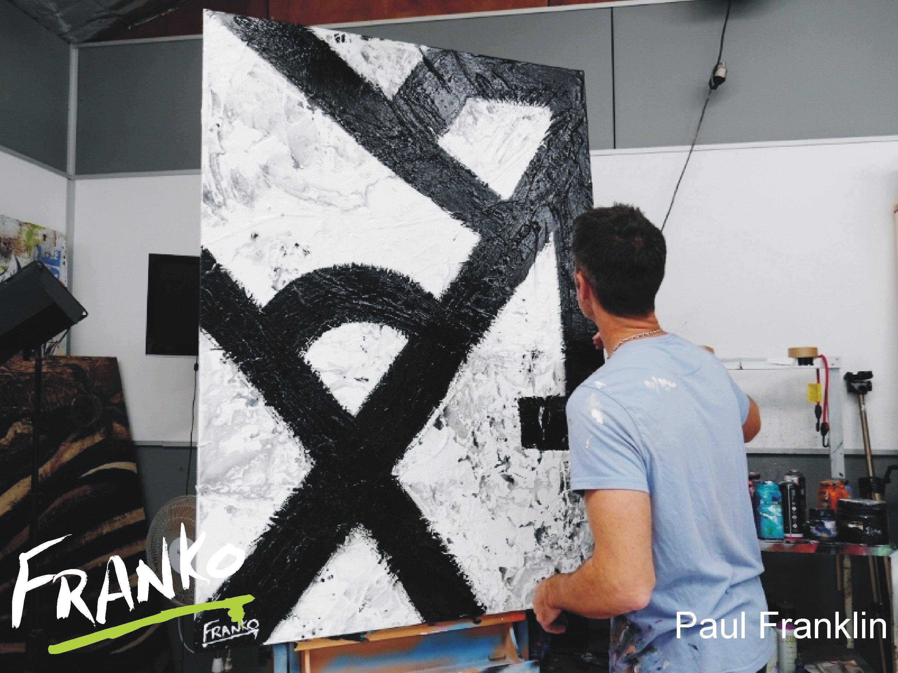 Minimal Rush 140cm x 100cm Black and white Abstract Painting (SOLD)-abstract-[Franko_Artist]-[The_Block]-[Dream_Homes]-[ideas]- [Grand_Designs]-Franklin Art Studio