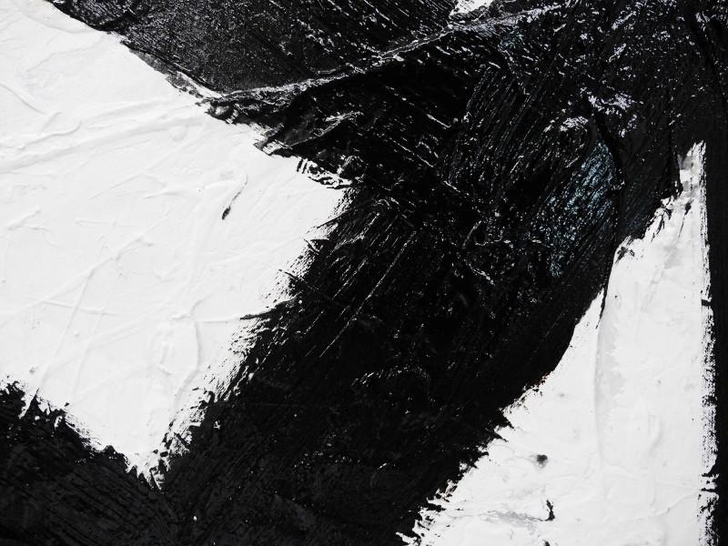 Minimal Rush 140cm x 100cm Black and white Abstract Painting (SOLD)-abstract-[Franko]-[Artist]-[Australia]-[Painting]-Franklin Art Studio