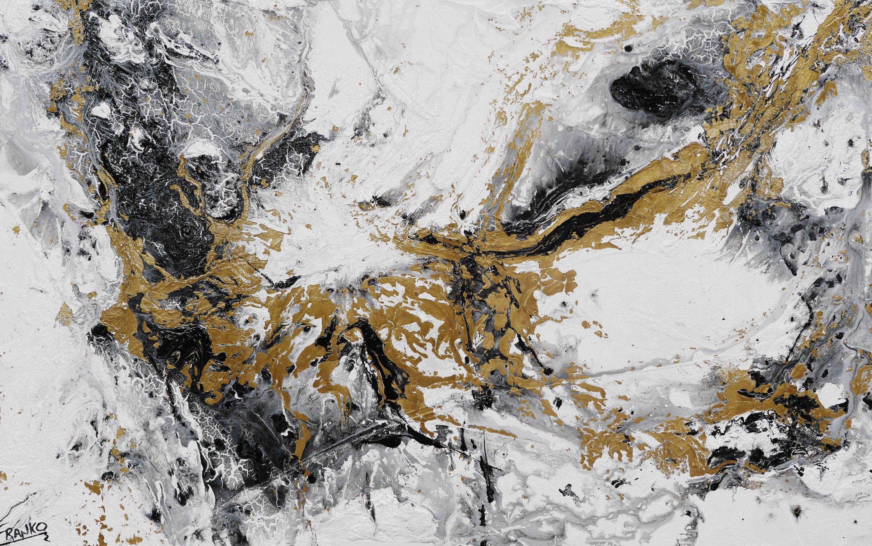 Minimalist Metallica 160cm x 100cm White Gold Abstract Painting (SOLD)-abstract-[Franko_Artist]-[Australian_artist]-[Gold_Coast]-[Brisbane]-[modern]-[contemporary]-[original]-[Large_artwork]-Franklin Art Studio