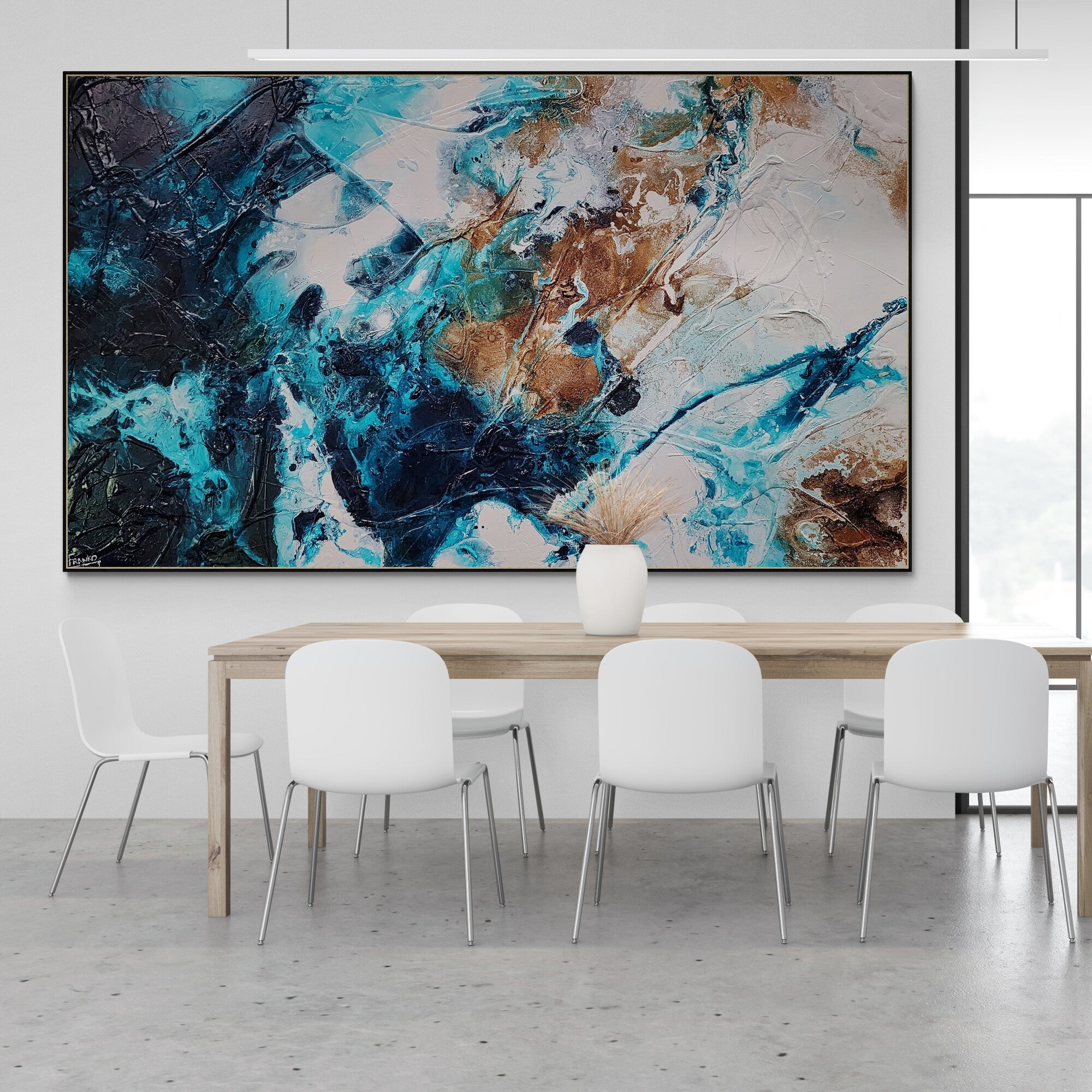 Sublime Southern 200cm x 120cm Turquoise Rust White Textured Abstract Painting (SOLD)-Abstract-[Franko_Artist]-[Australian_artist]-[Gold_Coast]-[Brisbane]-[modern]-[contemporary]-[original]-[Large_artwork]-[The_Block]-[Dream_Homes]-[ideas]-[Grand_Designs]-[Art_Lover]-Franklin Art Studio