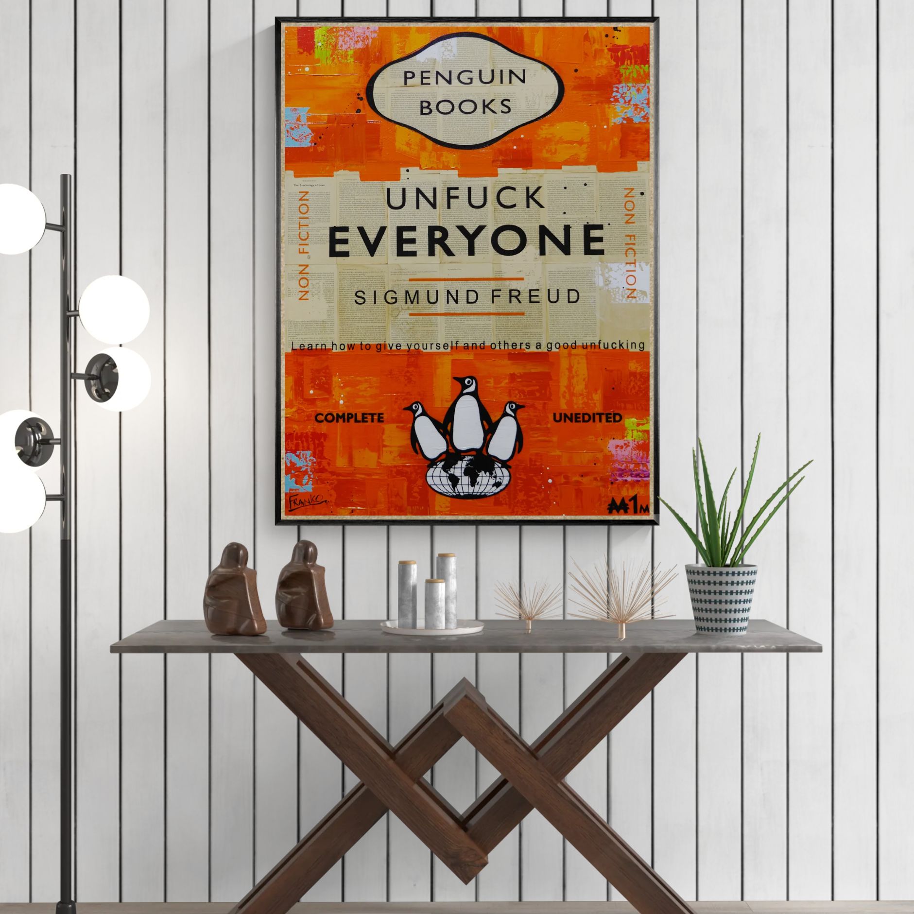 Everyone 75cm x 100cm Urban Pop Book Club Painting