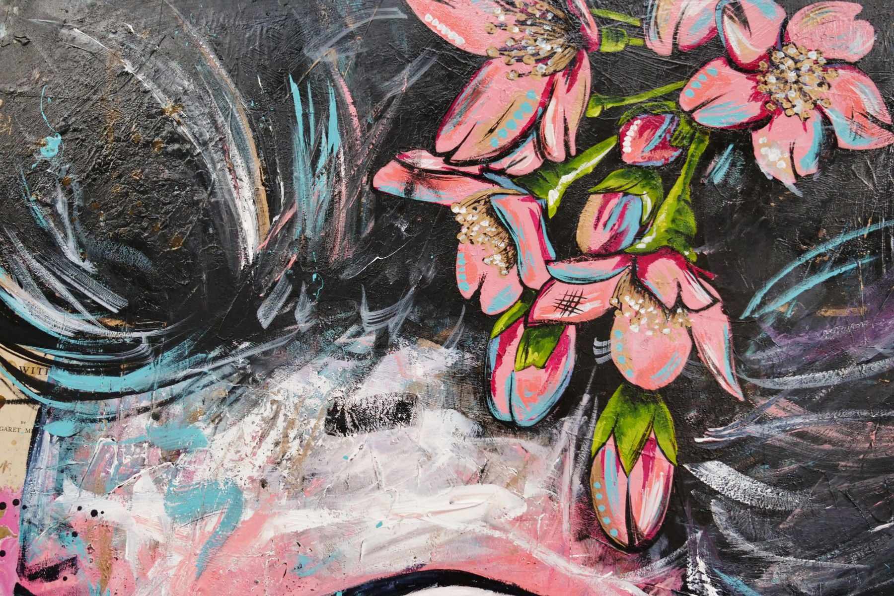 Mon Cheri 140cm x 100cm Woman Abstract Realism Book Club Painting (SOLD)