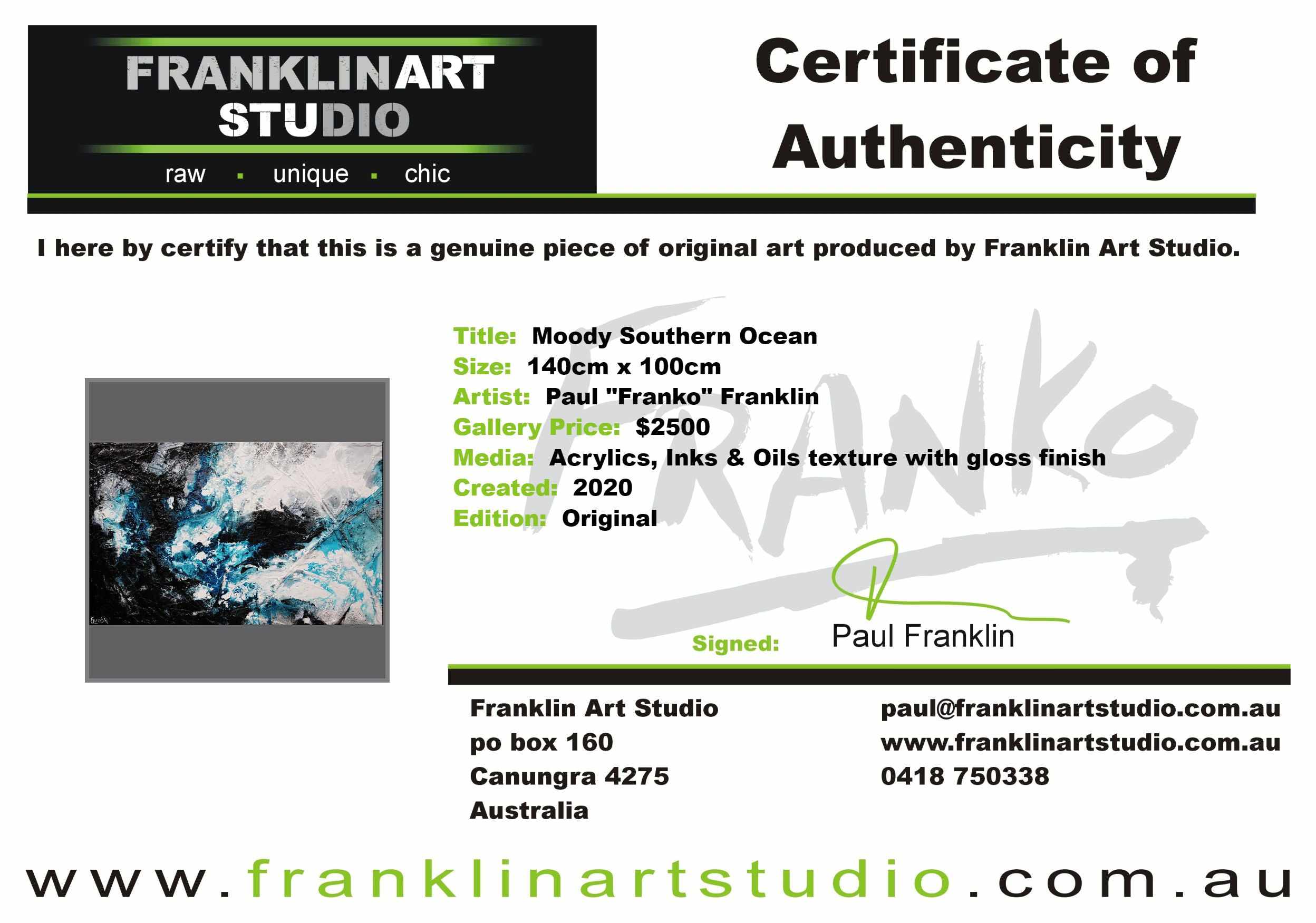 update alt-text with template Moody Southern Ocean 140cm x 100cm Black Turquoise White Textured Abstract Painting-Abstract-[Franko_Artist]-[The_Block]-[Dream_Homes]-[ideas]- [Grand_Designs]-Franklin Art Studio