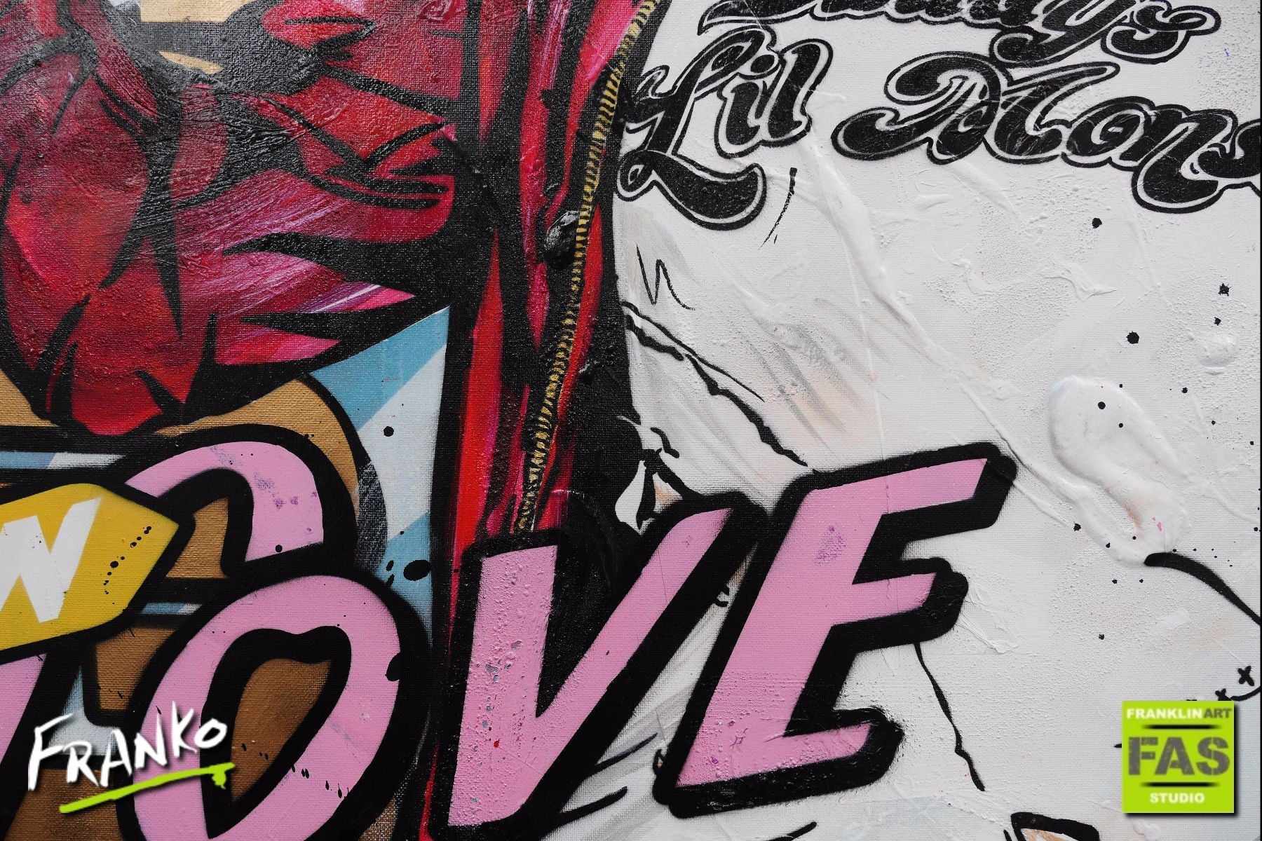 My Puddin 120cm x 100cm Harley Quinn Pop Art Painting (SOLD)