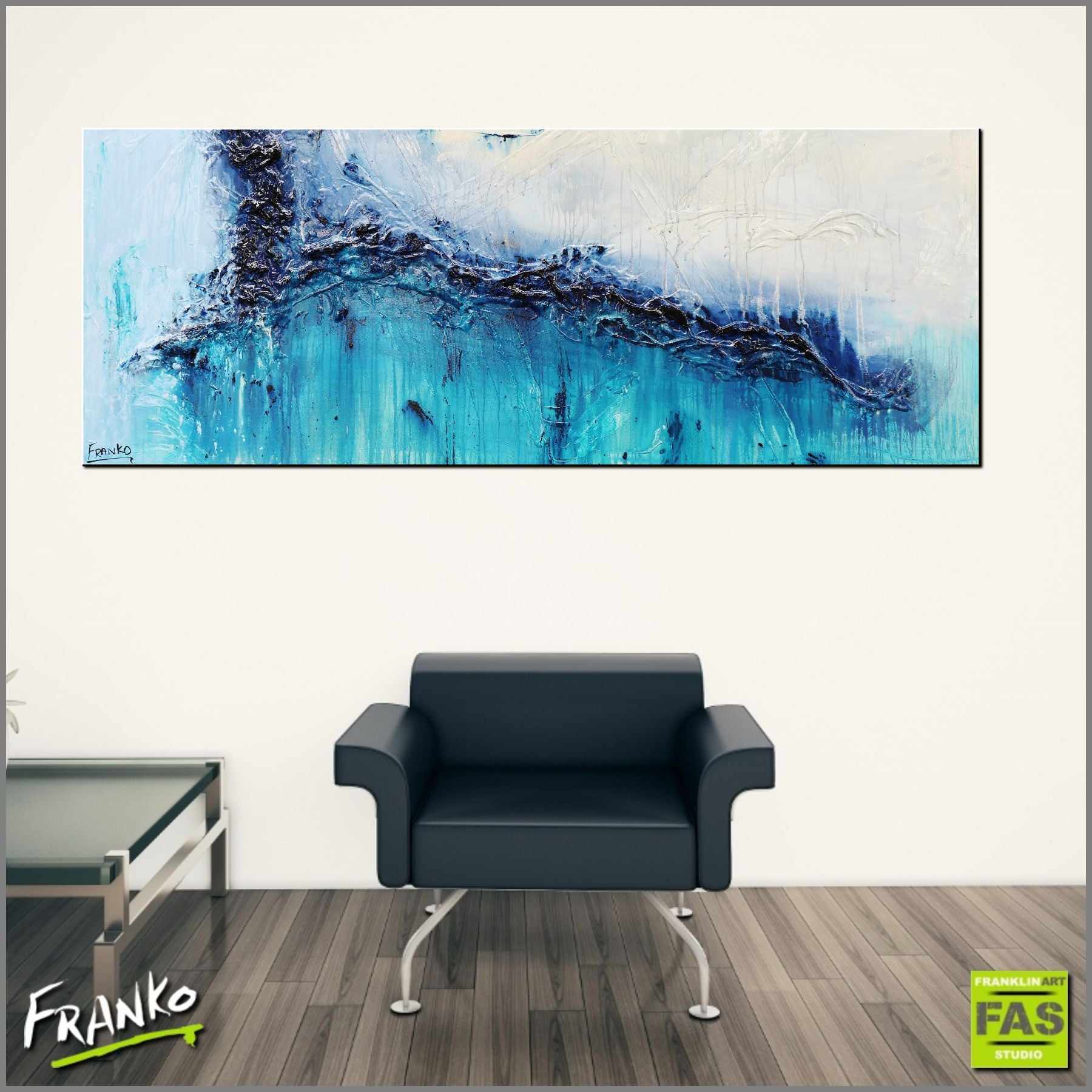 Natures Best 160cm x 60cm Blue Abstract Painting (SOLD)-Abstract-[Franko_Artist]-[Australian_artist]-[Gold_Coast]-[Brisbane]-[modern]-[contemporary]-[original]-[Large_artwork]-[The_Block]-[Dream_Homes]-[ideas]-[Grand_Designs]-[Art_Lover]-Franklin Art Studio
