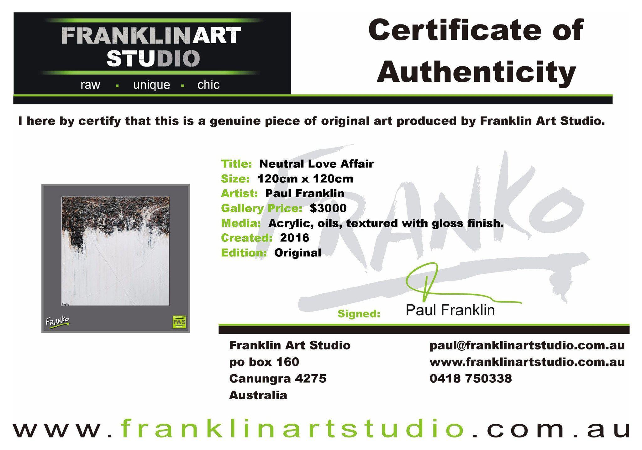 Neutral Love Affair 120cm x 120cm Brown and White Abstract Painting (SOLD)-abstract-[Franko_Artist]-[The_Block]-[Dream_Homes]-[ideas]-[Grand_Designs]-[Art_Lover]-Franklin Art Studio