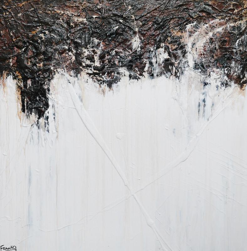Neutral Love Affair 120cm x 120cm Brown and White Abstract Painting (SOLD)-abstract-[Franko_Artist]-[Australian_artist]-[Gold_Coast]-[Brisbane]-[modern]-[contemporary]-[original]-[Large_artwork]-Franklin Art Studio