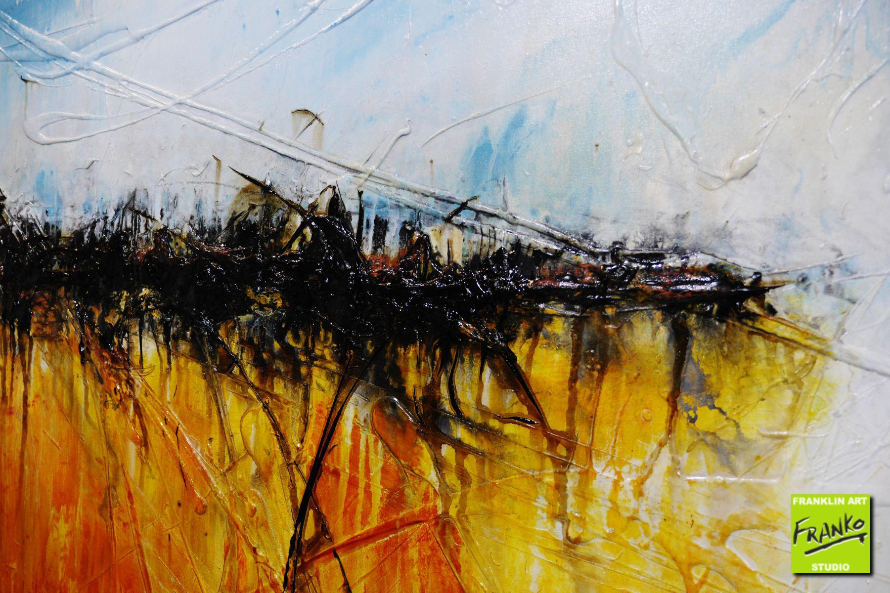 Never Never Outback 190cm x 100cm Sienna Blue Textured Abstract Painting (SOLD)