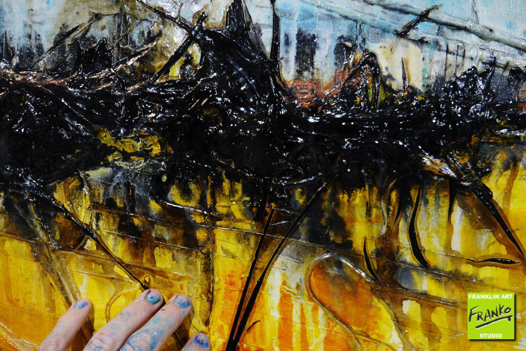 Never Never Outback 190cm x 100cm Sienna Blue Textured Abstract Painting (SOLD)-Abstract-[Franko]-[Artist]-[Australia]-[Painting]-Franklin Art Studio