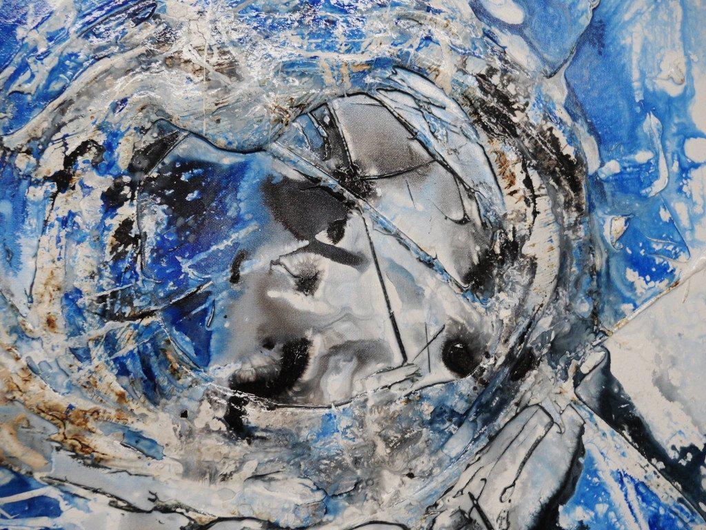 Ocean Deep 160cm x 100cm Blue Abstract Painting (SOLD)