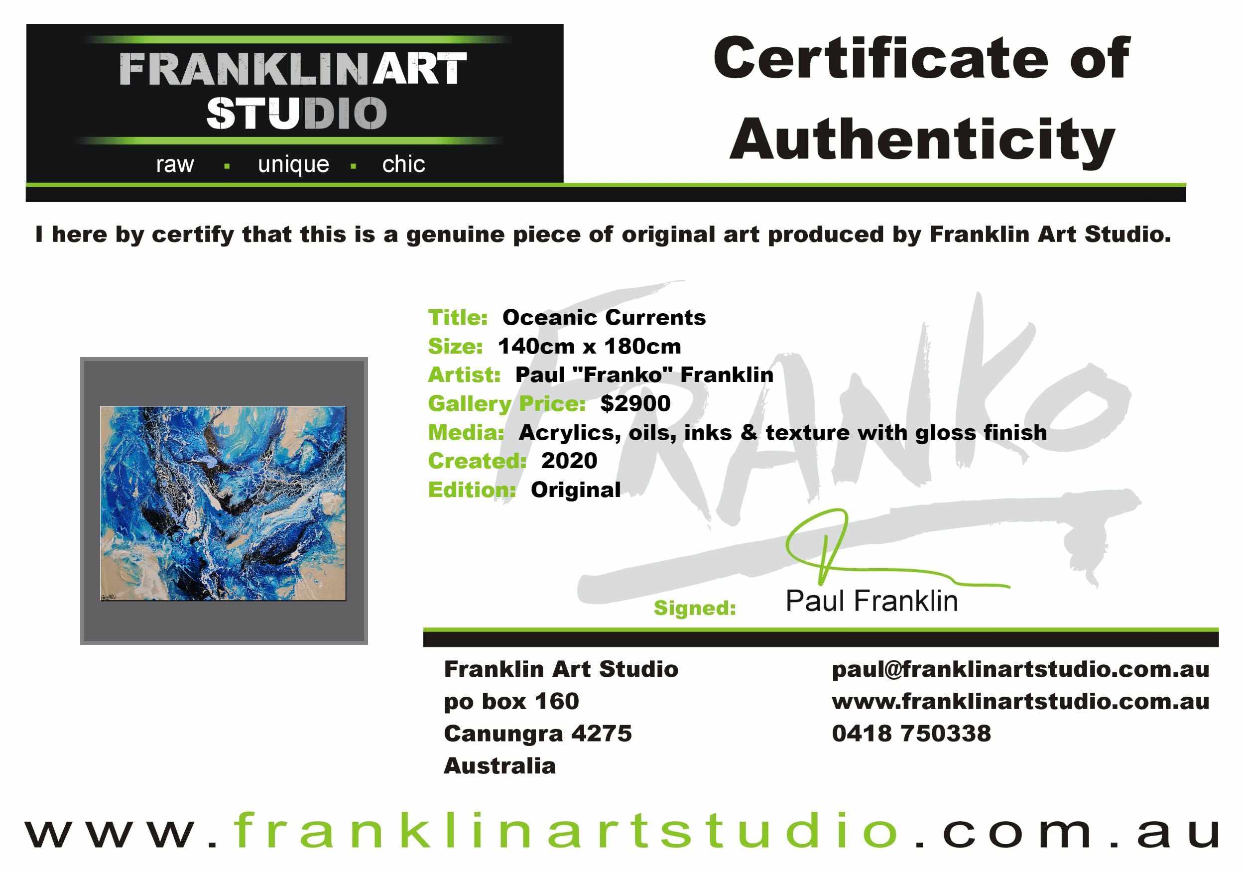 Oceanic Currents 140cm x 180cm Blue Cream Textured Abstract Painting (SOLD)-Abstract-[Franko_Artist]-[The_Block]-[Dream_Homes]-[ideas]-[Grand_Designs]-[Art_Lover]-Franklin Art Studio