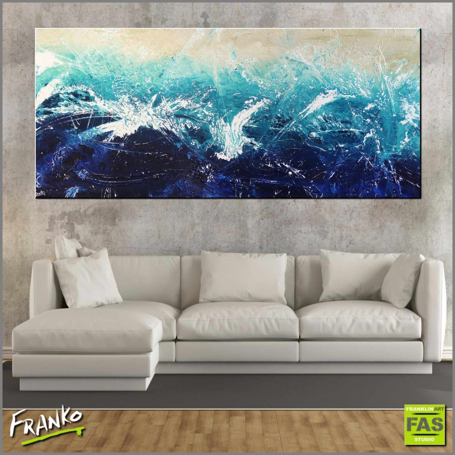 Oceans A Wash 270cm x 120cm Blue Abstract Painting (SOLD)-abstract-[Franko_Artist]-[Australian_artist]-[Gold_Coast]-[Brisbane]-[modern]-[contemporary]-[original]-[Large_artwork]-[The_Block]-[Dream_Homes]-[ideas]-[Grand_Designs]-[Art_Lover]-Franklin Art Studio