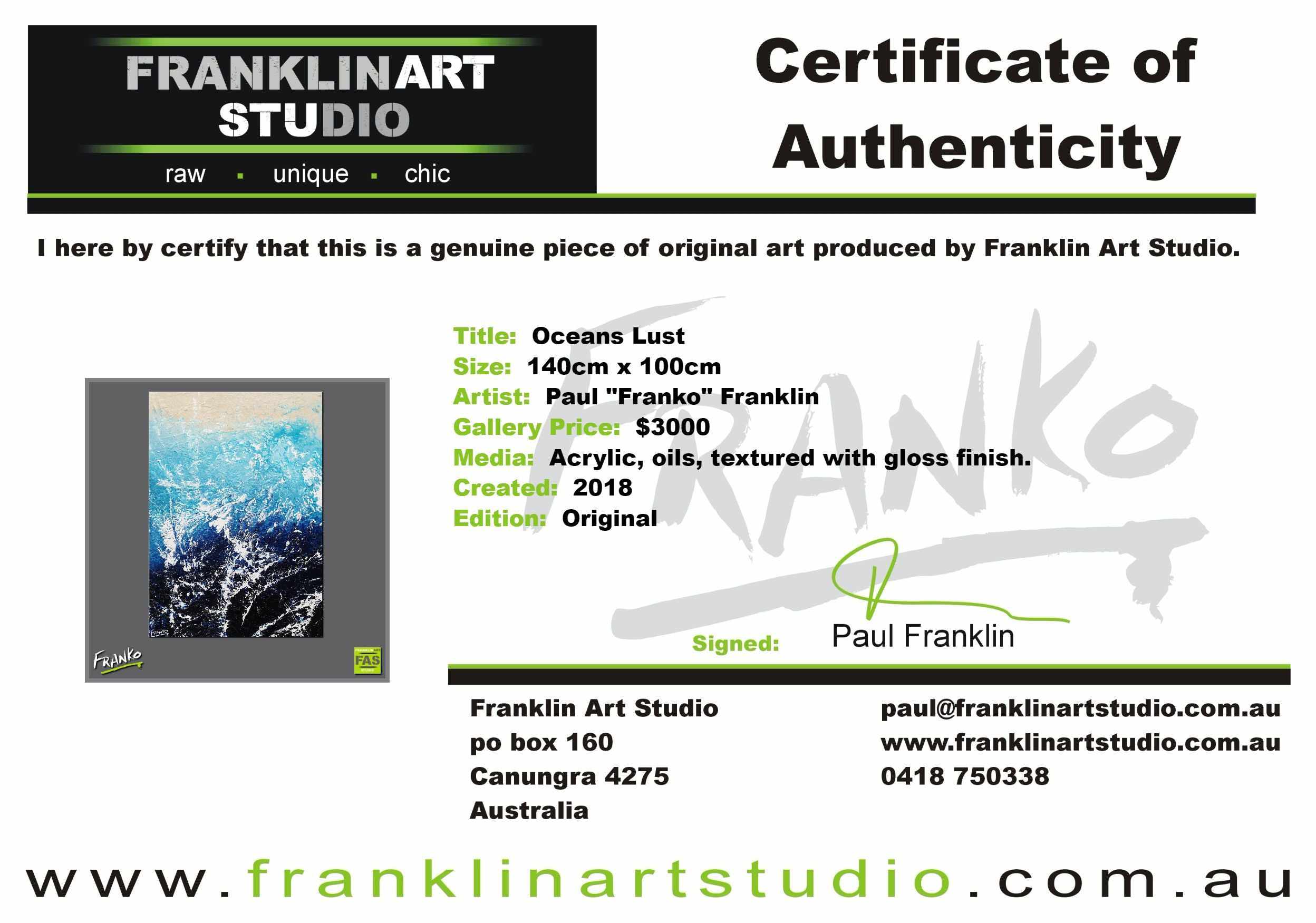 Oceans Lust 140cm x 100cm Blue Abstract Painting (SOLD)-Abstract-[Franko_Artist]-[The_Block]-[Dream_Homes]-[ideas]-[Grand_Designs]-[Art_Lover]-Franklin Art Studio