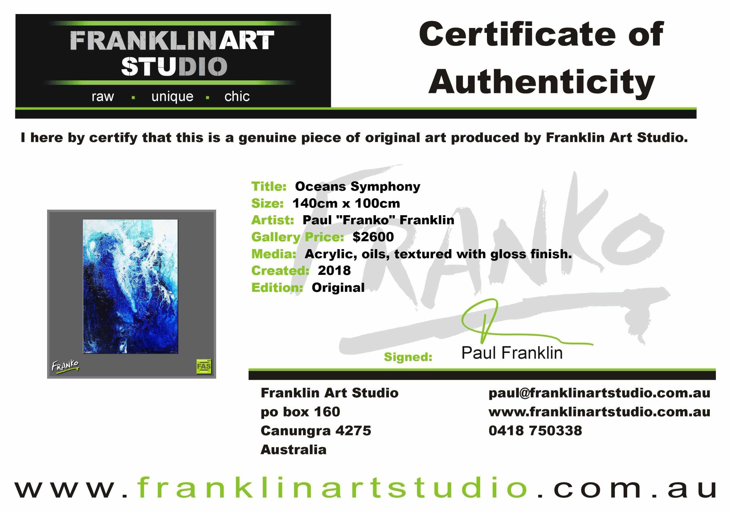 Oceans Symphony 140cm x 100cm Blue White Abstract Painting (SOLD)-Abstract-[Franko_Artist]-[The_Block]-[Dream_Homes]-[ideas]-[Grand_Designs]-[Art_Lover]-Franklin Art Studio