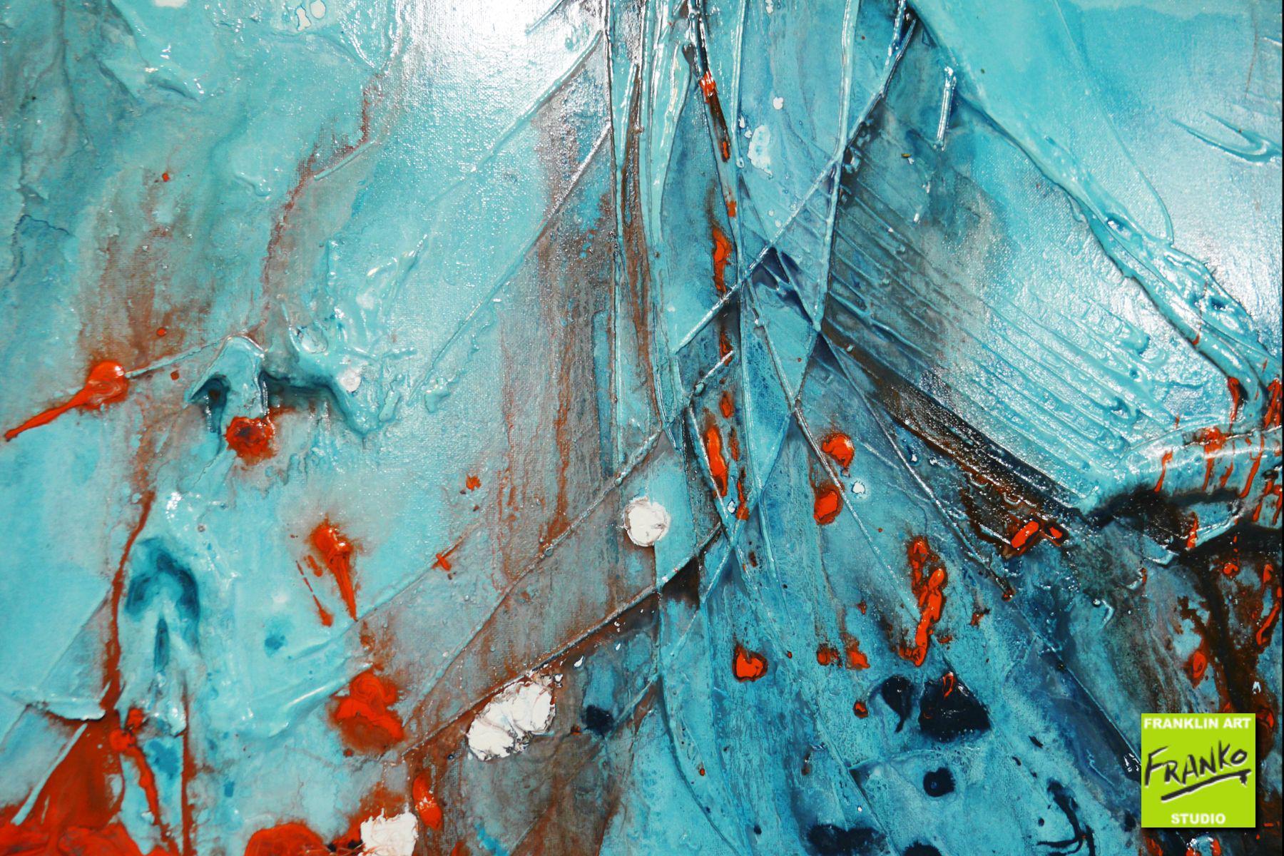 Orange Candy 190cm x 100cm Black Orange Textured Abstract Painting (SOLD)-Abstract-[Franko]-[Artist]-[Australia]-[Painting]-Franklin Art Studio