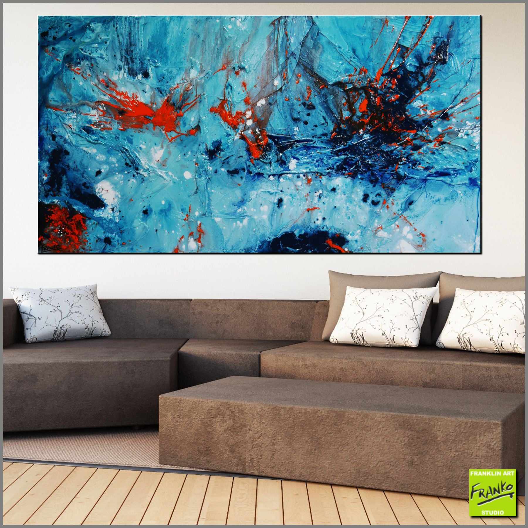 Orange Candy 190cm x 100cm Black Orange Textured Abstract Painting (SOLD)-Abstract-[Franko_Artist]-[Australian_artist]-[Gold_Coast]-[Brisbane]-[modern]-[contemporary]-[original]-[Large_artwork]-[The_Block]-[Dream_Homes]-[ideas]-[Grand_Designs]-[Art_Lover]-Franklin Art Studio