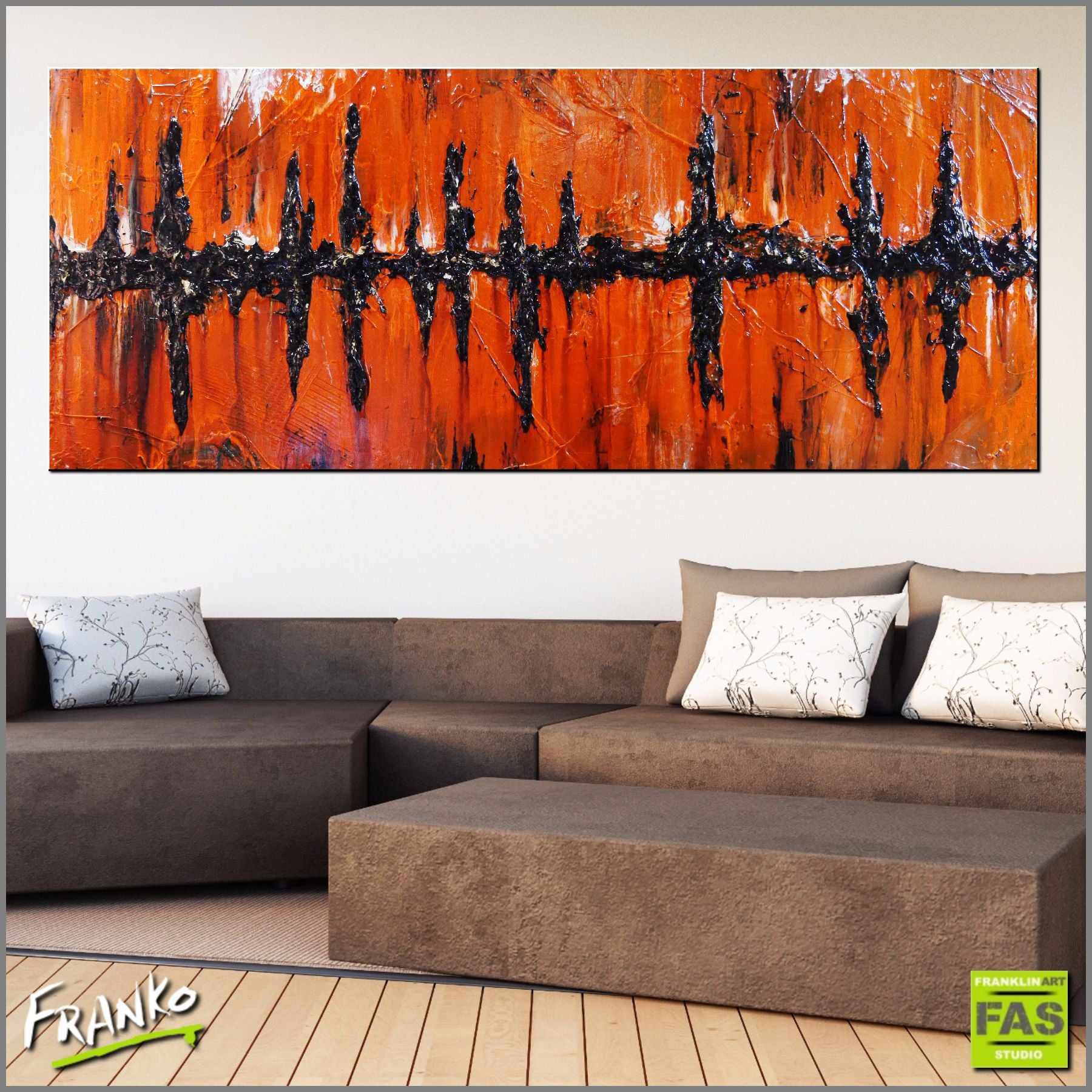 Orange Haze 240cm x 100cm Orange Abstract Painting (SOLD)-abstract-[Franko_Artist]-[Australian_artist]-[Gold_Coast]-[Brisbane]-[modern]-[contemporary]-[original]-[Large_artwork]-[The_Block]-[Dream_Homes]-[ideas]-[Grand_Designs]-[Art_Lover]-Franklin Art Studio