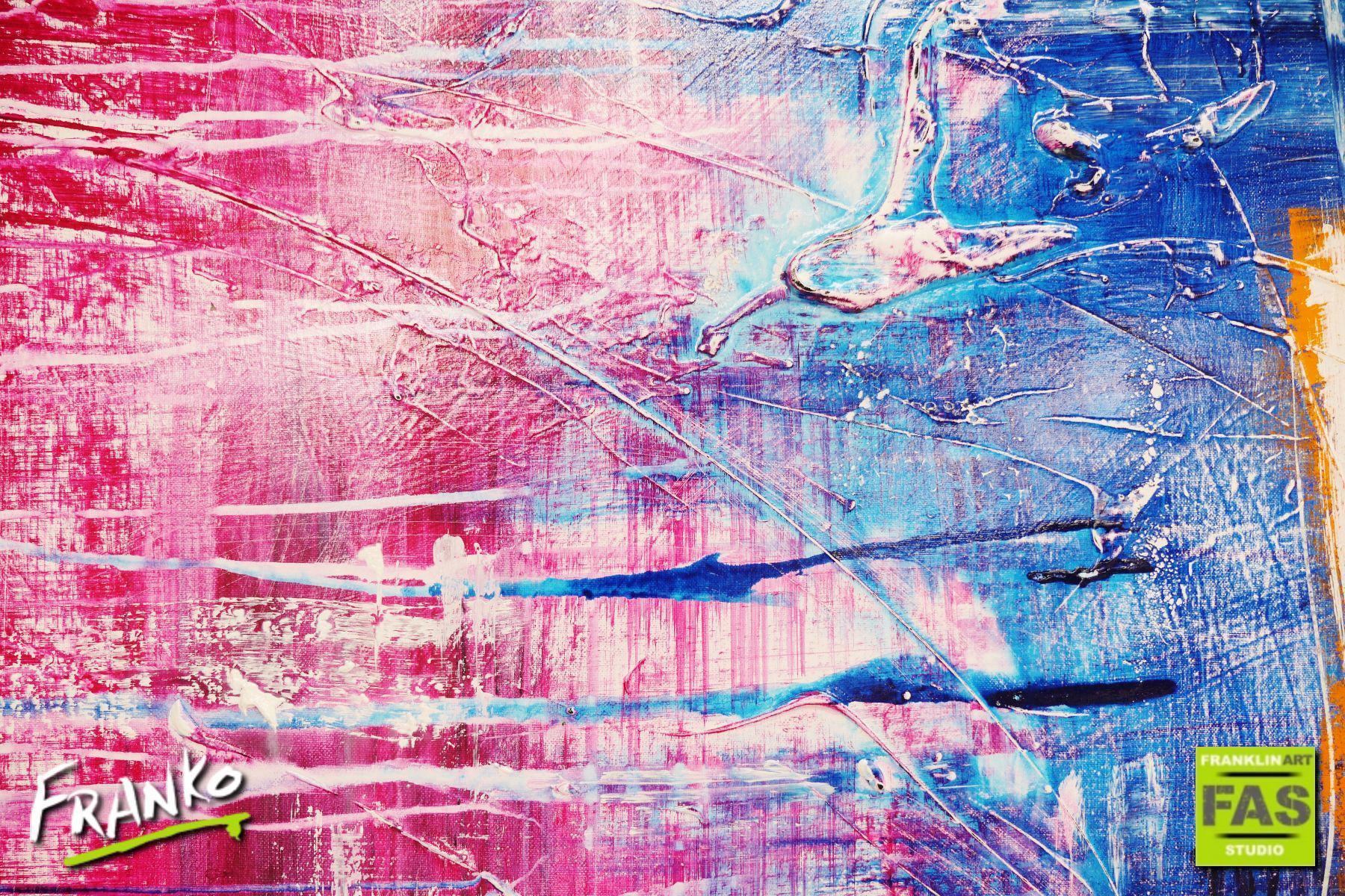 Orange Squared 120cm x 150cm Colourful Abstract Painting (SOLD)